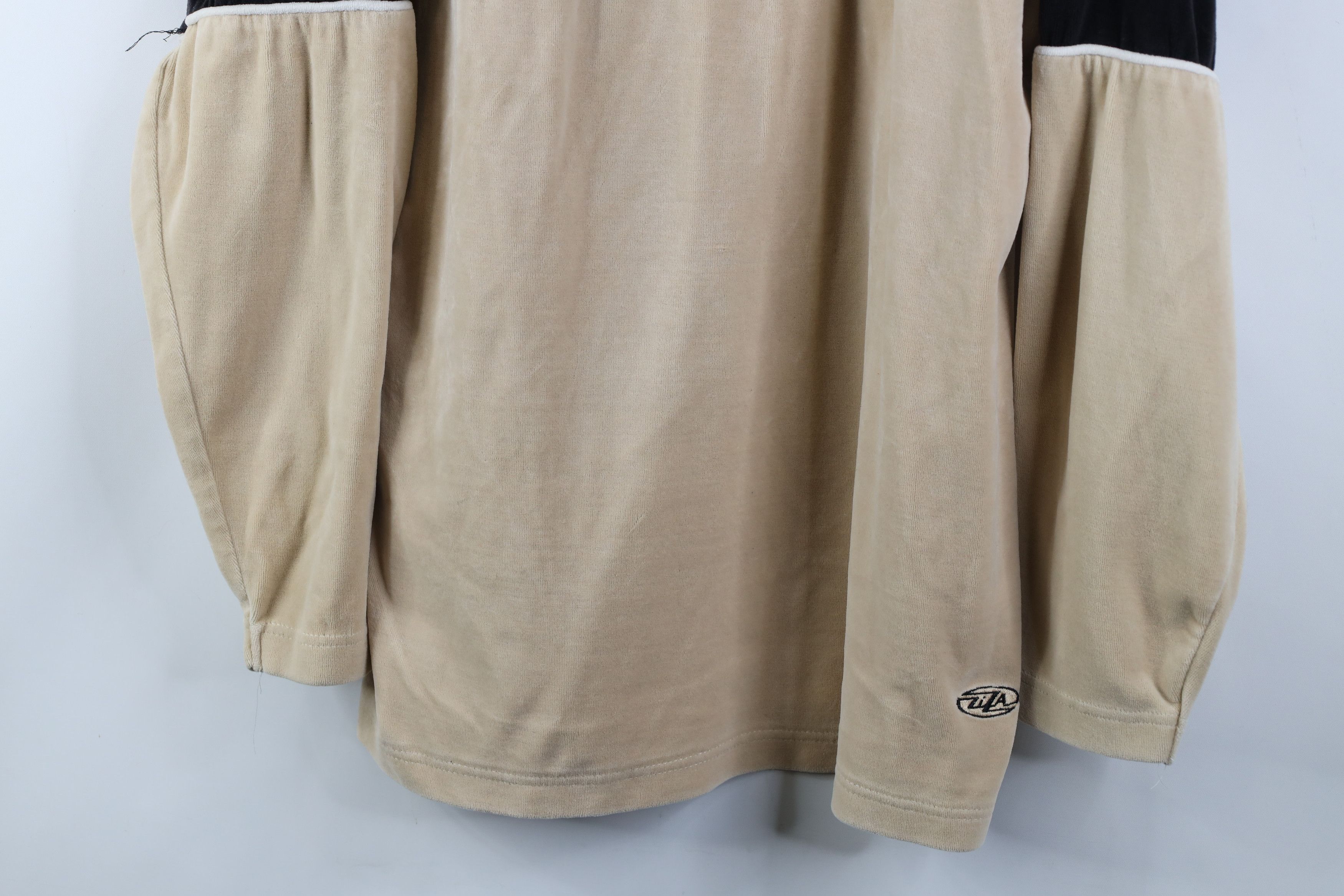 Vintage Vintage 90s Y2K Streetwear Bock Velour Mock Neck Sweater Size US M / EU 48-50 / 2 - 3 Thumbnail