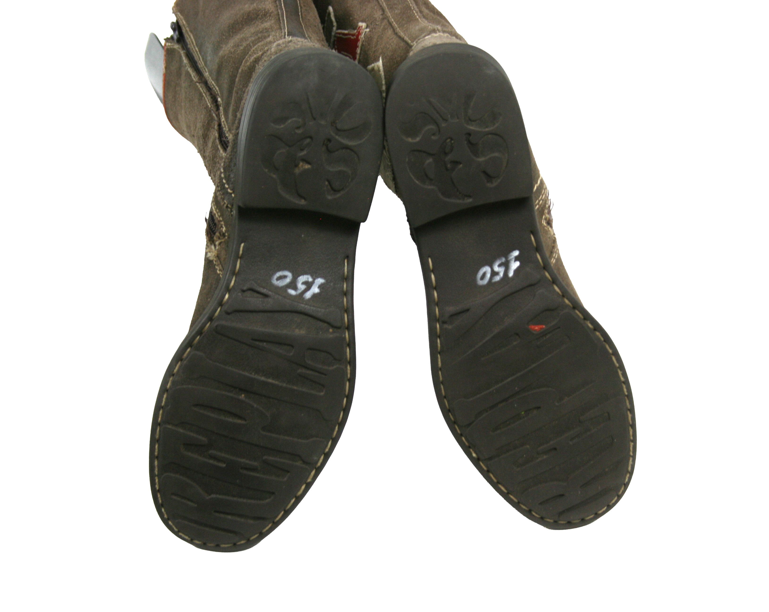 Replay 00S Y2K Moto High Suede Boots Vintage Size US 5 / IT 35 - 12 Thumbnail