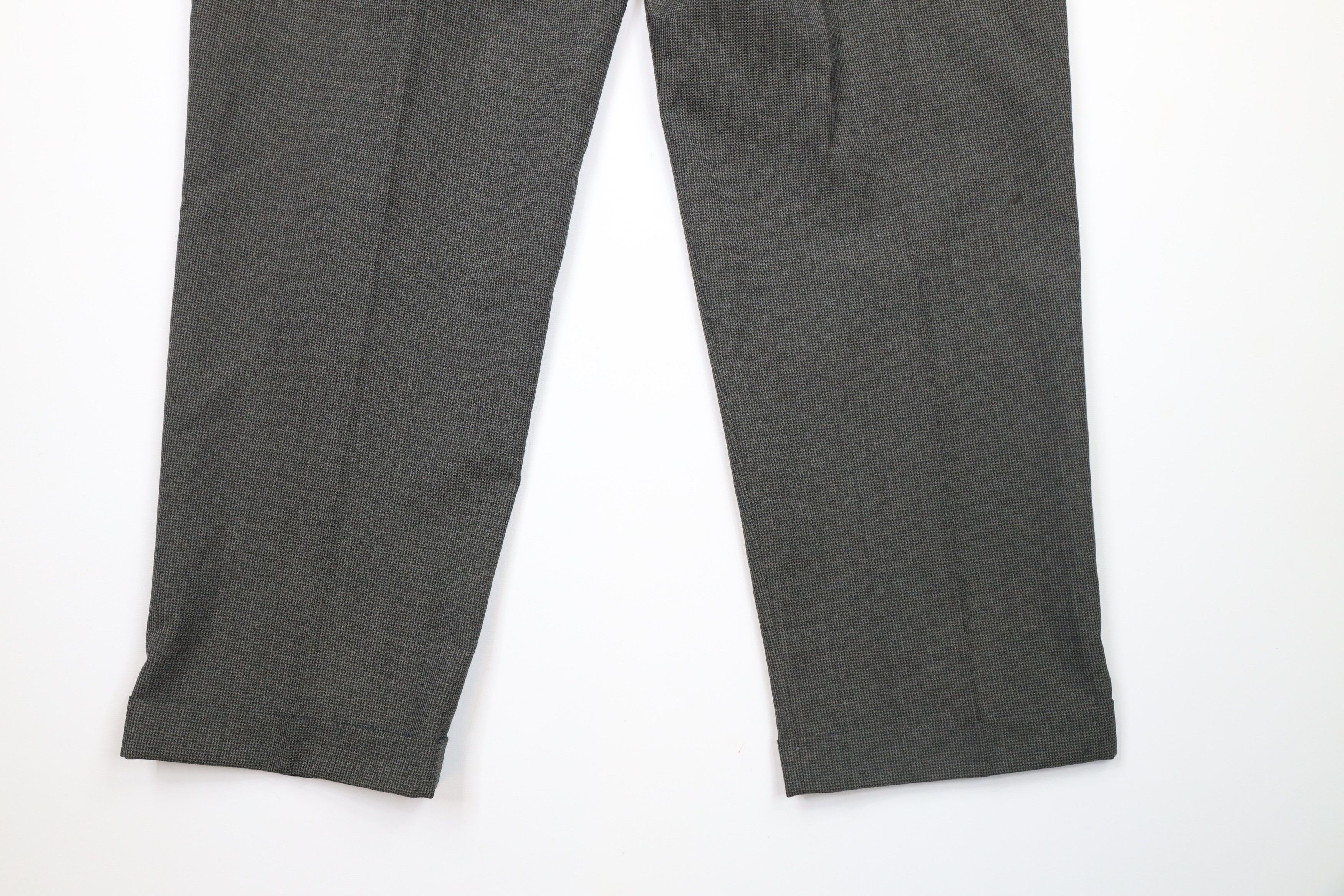 Vintage Vintage 90s Wimbledon Tennis Cuffed Chino Pants Houndstooth Size US 34 / EU 50 - 11 Thumbnail