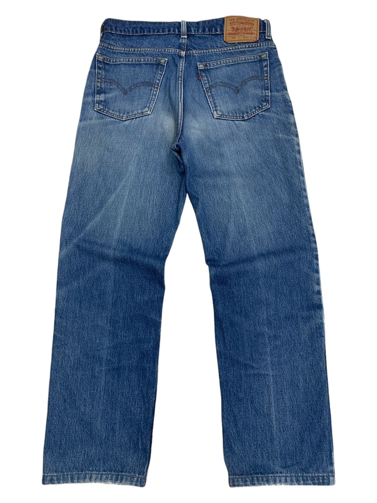 Levi's Vintage Reproduction Levis 515 Distressed Denim Pants (AE2) Size US 32 / EU 48 - 2 Thumbnail