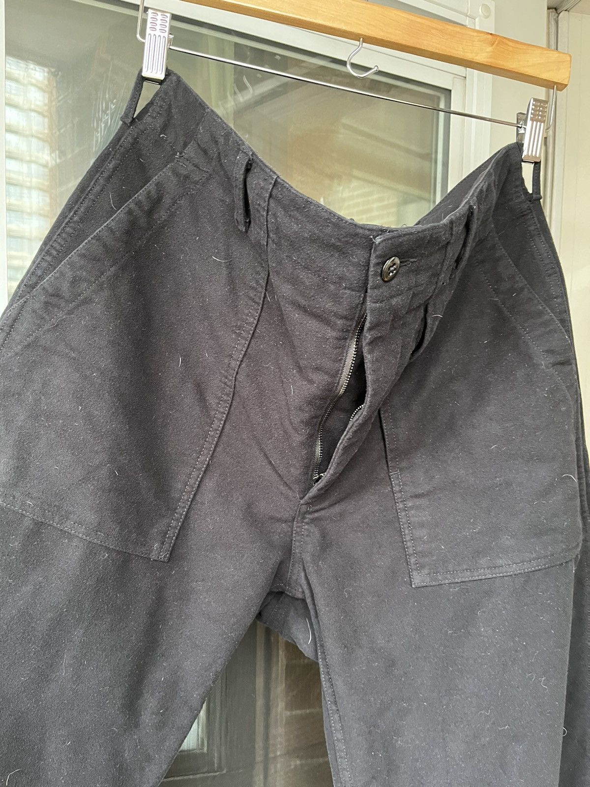 Engineered Garments Engineered Garments Fatigue Pant Black Cotton Moleskin Size US 34 / EU 50 - 3 Thumbnail