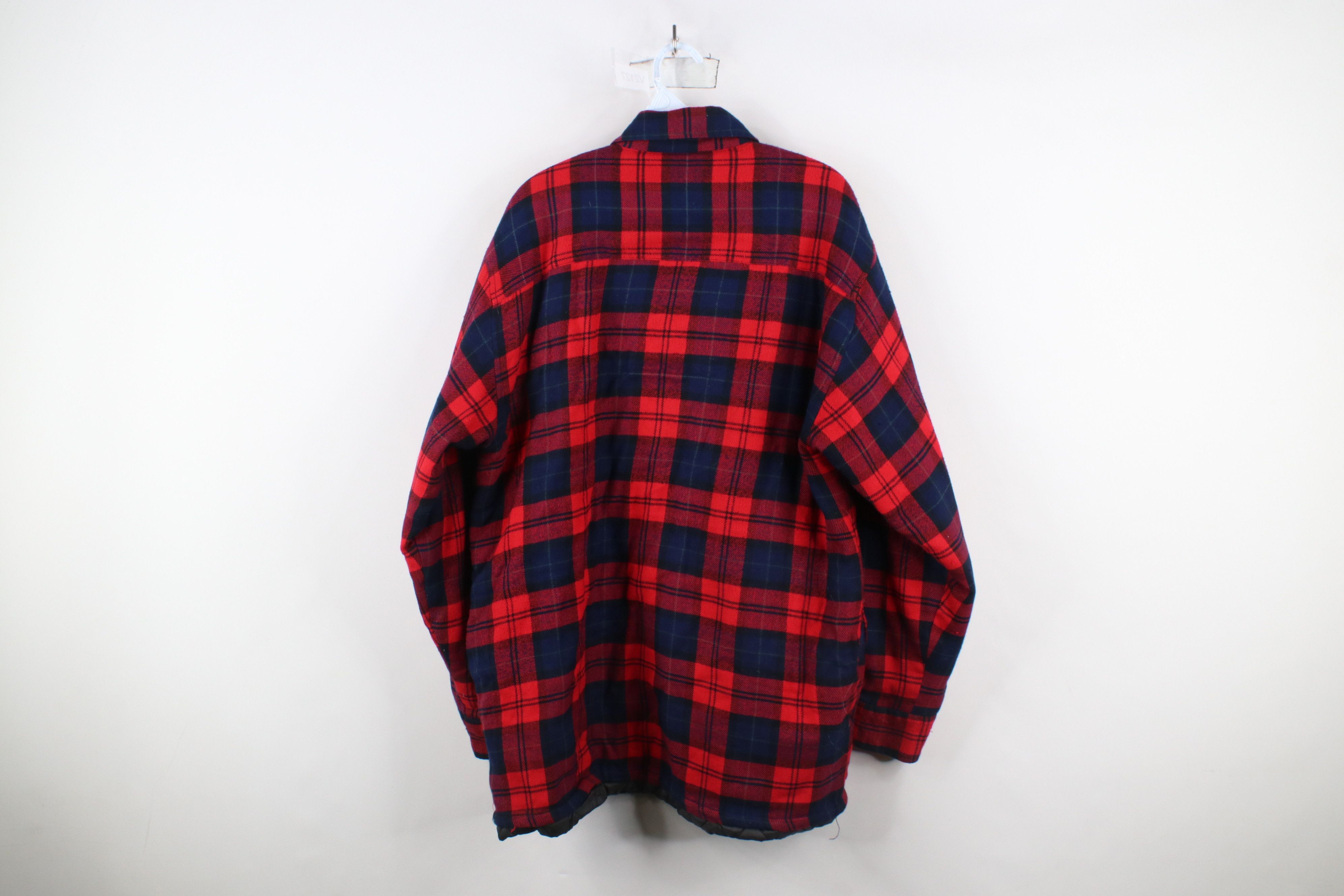 Vintage Vintage 90s Streetwear Quilted Flannel Button Shirt Jacket Size US L / EU 52-54 / 3 - 14 Thumbnail