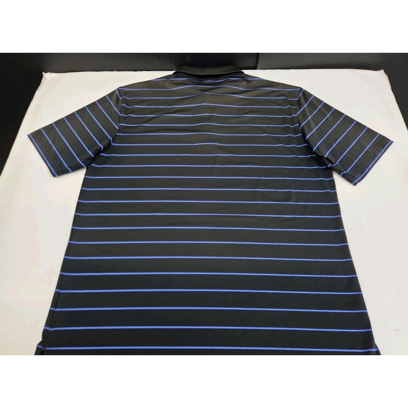 Peter Millar PETER MILLAR Summer Comfort Polo Black/Blue Striped Size L Mens Regular Short Sleeve Golf Polo Size US L / EU 52-54 / 3 - 5 Thumbnail
