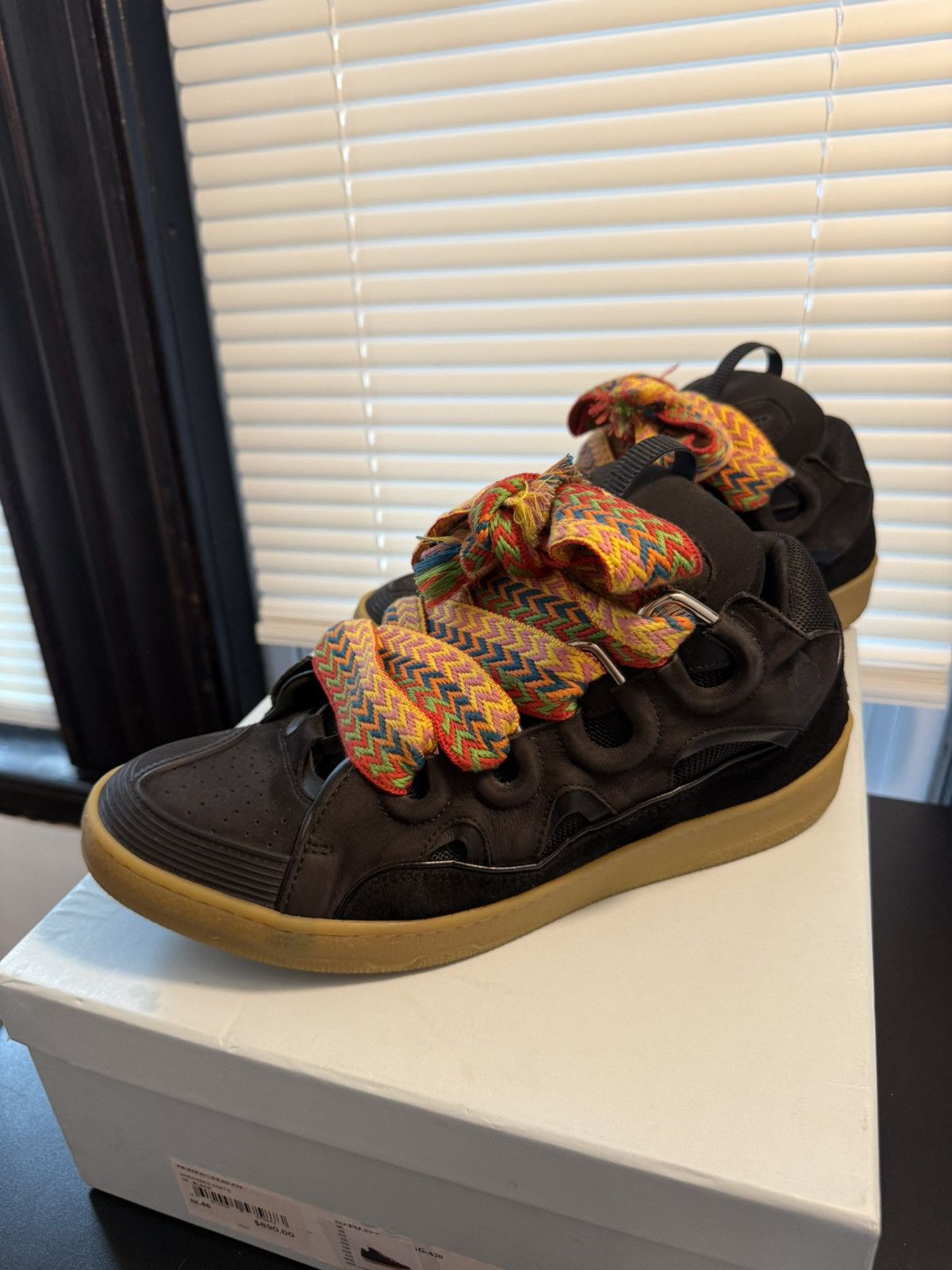 Lanvin Lanvin Curb Sneakers “Black Gum” Size 13 / 46 Eu Size US 13 / EU 46 - 16 Thumbnail