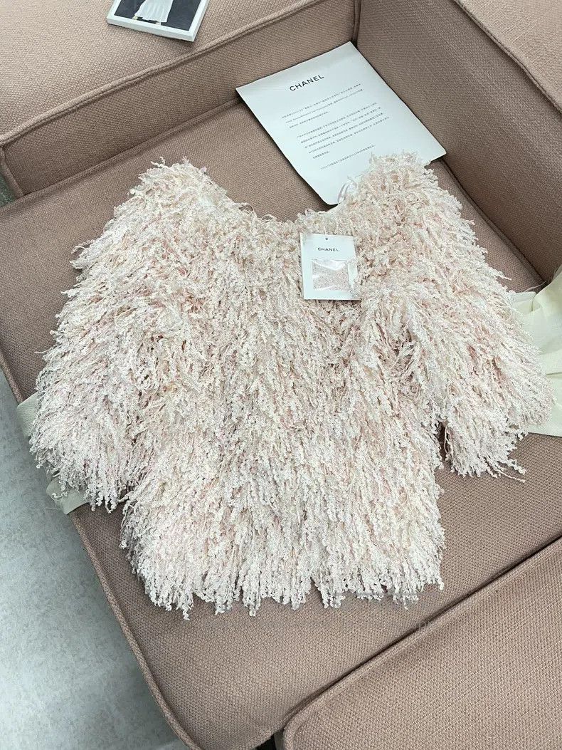 Chanel Chanel Waterfall series pink tassel short sleeves Size XS / US 0-2 / IT 36-38 - 1 Thumbnail