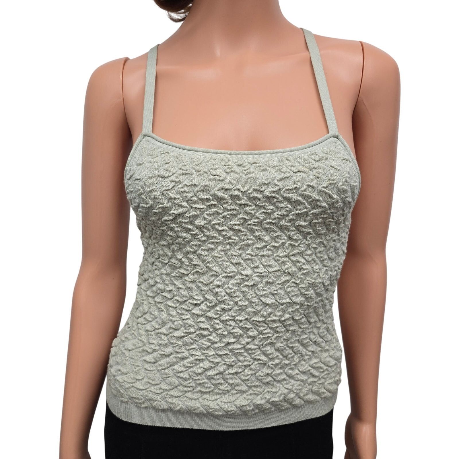 Club Monaco Club Monaco Tank Strappy Texture Top XS Stretch Tie back Size XS / US 0-2 / IT 36-38 - 5 Thumbnail