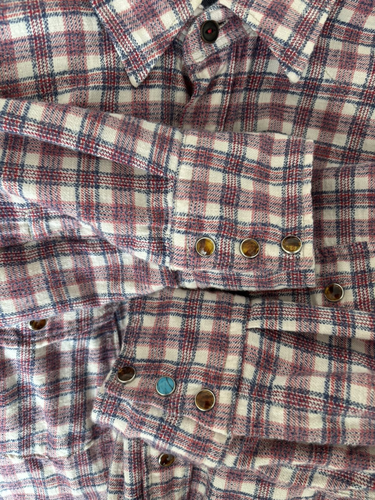 45rpm 45R pink plain eastern flannel shirt - size 4 Size US M / EU 48-50 / 2 - 4 Thumbnail