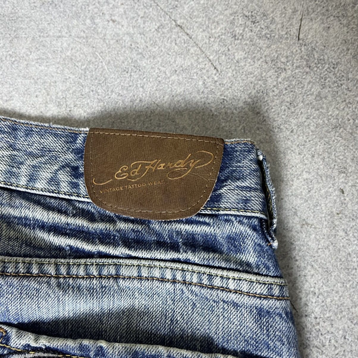 Ed Hardy Vintage Ed Hardy Jeans Baggy Japanese Y2K Size US 31 - 6 Thumbnail