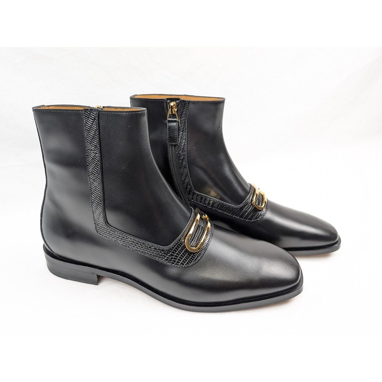 Gucci o1rshd1 Horse Calf Boots in Black Size US 10 / EU 43 - 15 Thumbnail