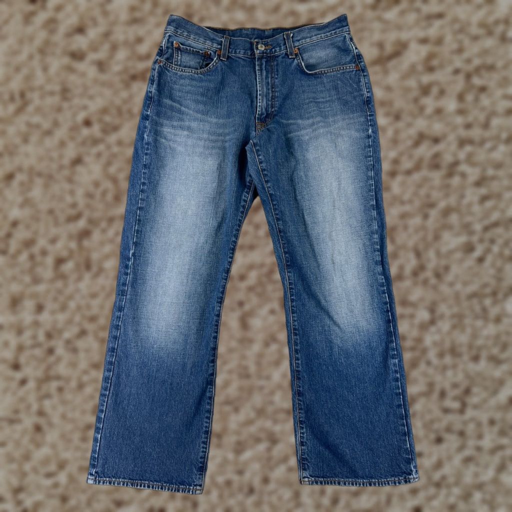 Lucky Brand Lucky Brand Jeans Mens 32 Blue Denim Classic Fit Straight Rivington Cotton Shirt Jeans? Size US 32 / EU 48 - 1 Thumbnail