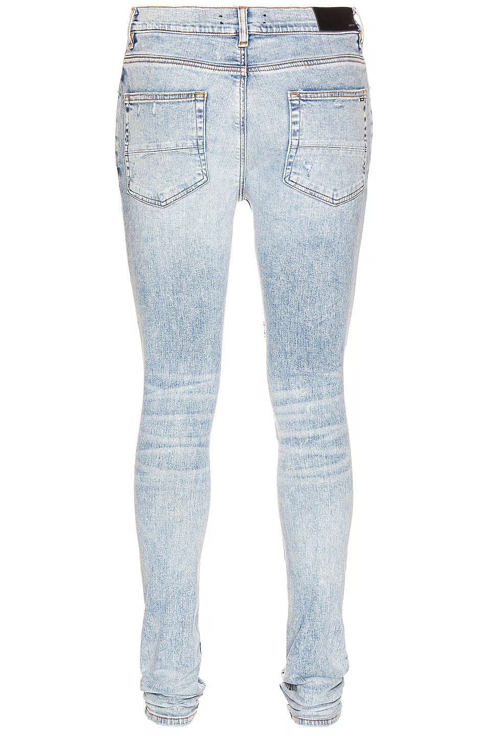 Amiri o1gr1nt0924 Pajama Art Patch Jeans in Light Blue Size US 36 / EU 52 - 2 Thumbnail