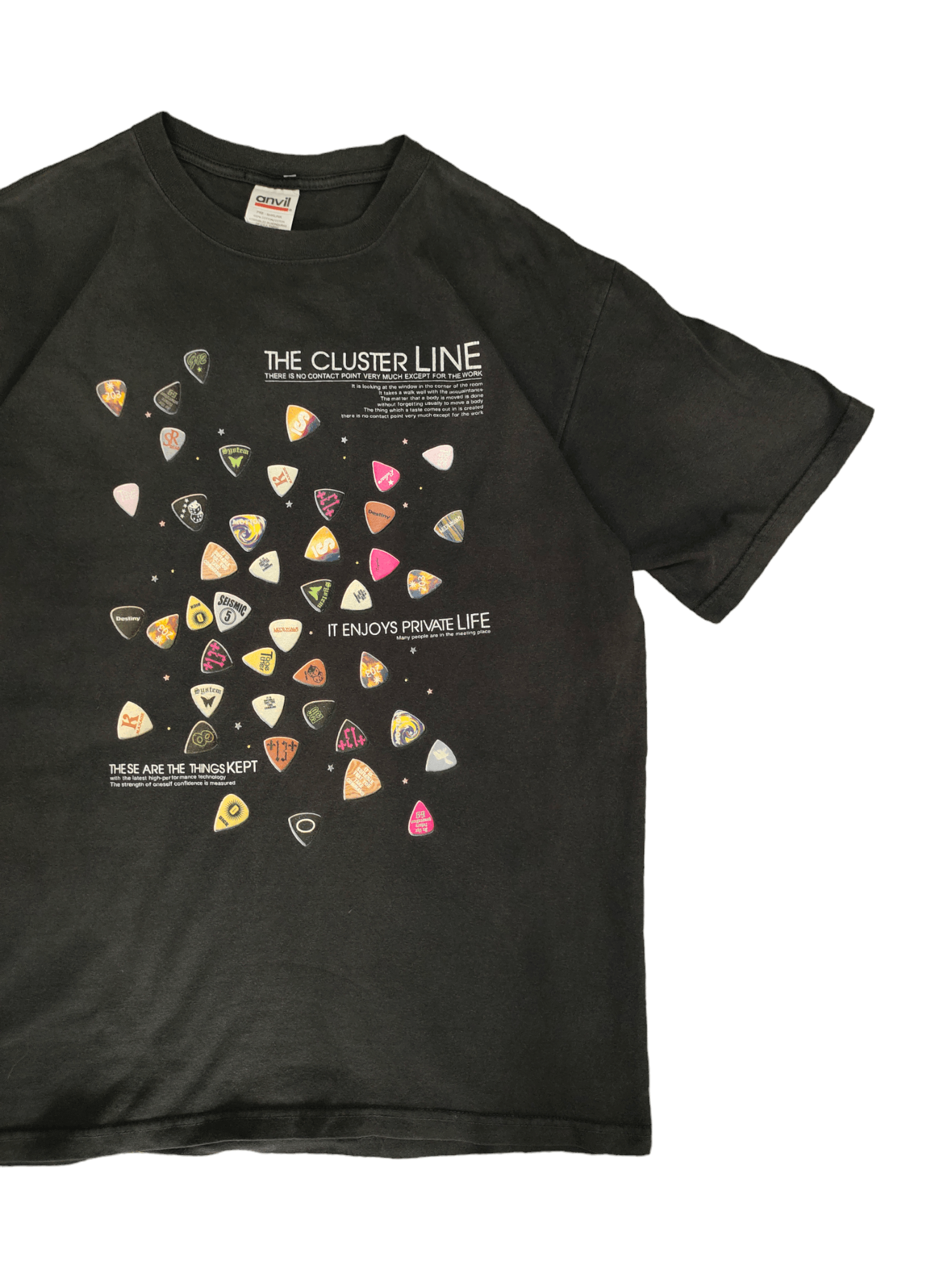Vintage Vintage The Cluster Line T-Shirt Y2k Streetwear Hype Size US M / EU 48-50 / 2 - 4 Thumbnail