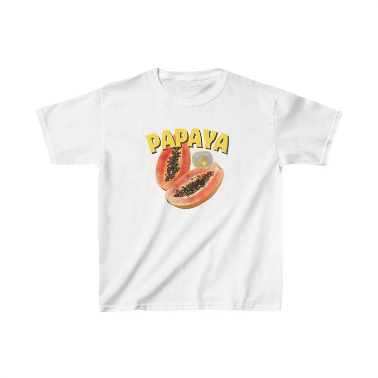 Other White Papaya Baby Tee – Fresh Tropical Graphic Size M / US 6-8 / IT 42-44 - 3 Thumbnail
