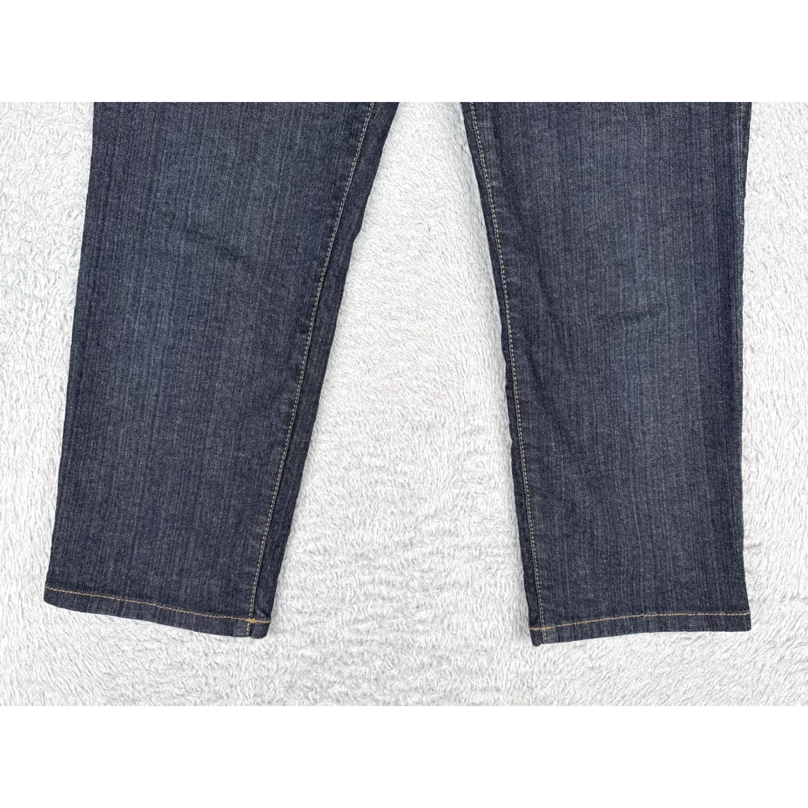 Loft LOFT Ann Taylor Jeans Womens 4 Blue Modern Straight Crop Dark Wash Denim Zip Pocket 5-Pocket Womens Size 27" / US 4 / IT 40 - 2 Thumbnail