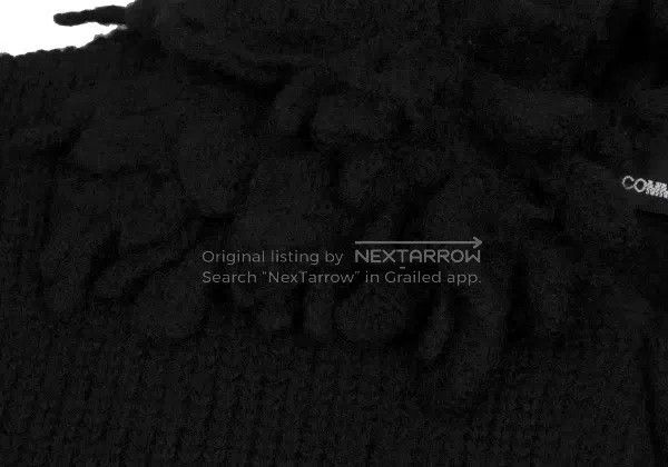Comme des Garcons Comme Des Garcons Black Retro Lace Design Knit Top Size M / US 6-8 / IT 42-44 - 5 Thumbnail