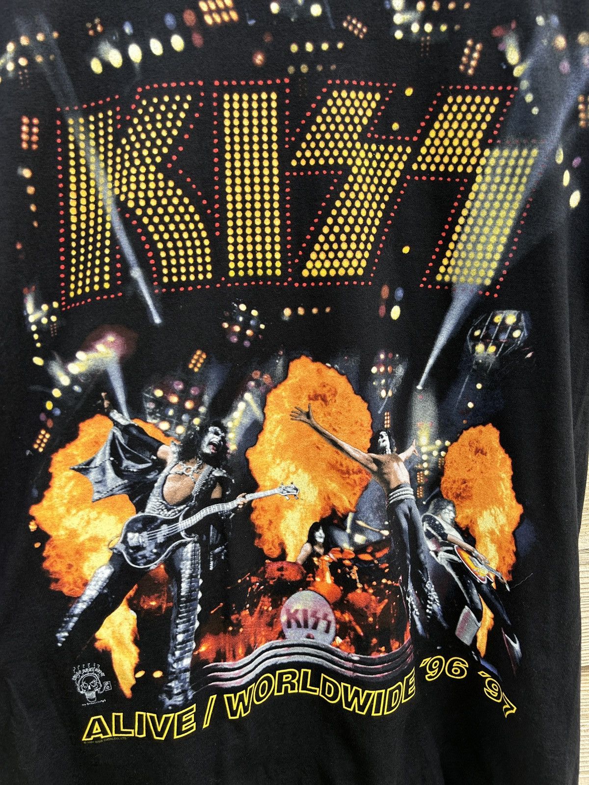 Band Tees 90s Vintage Kiss Alive Worldwide 1996 97 Rare Stockholm Tee Size US L / EU 52-54 / 3 - 2 Thumbnail