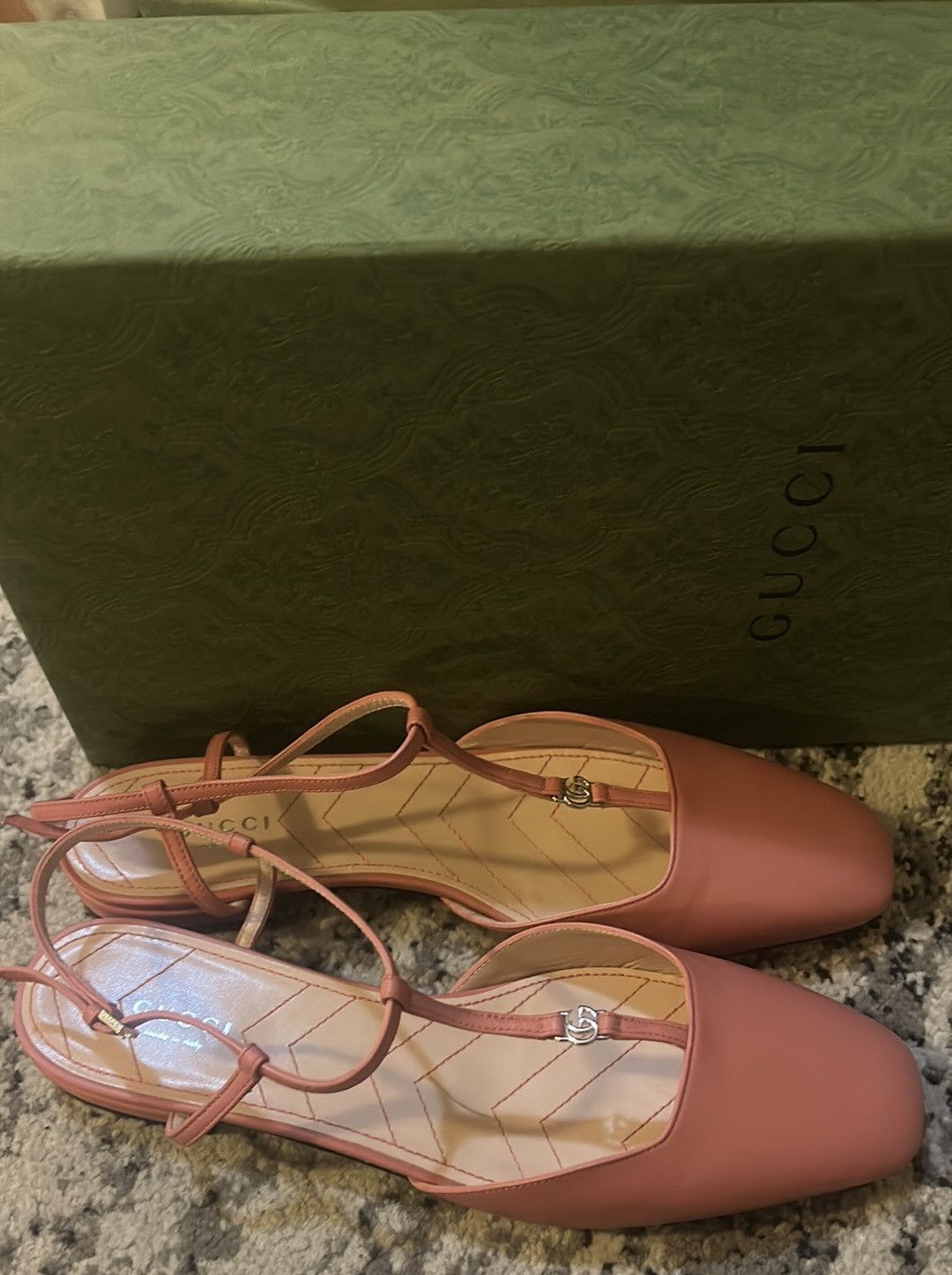 Gucci Gucci Double G Leather T-Strap ballerinas Ballet Flat Size US 10 / IT 40 - 4 Thumbnail