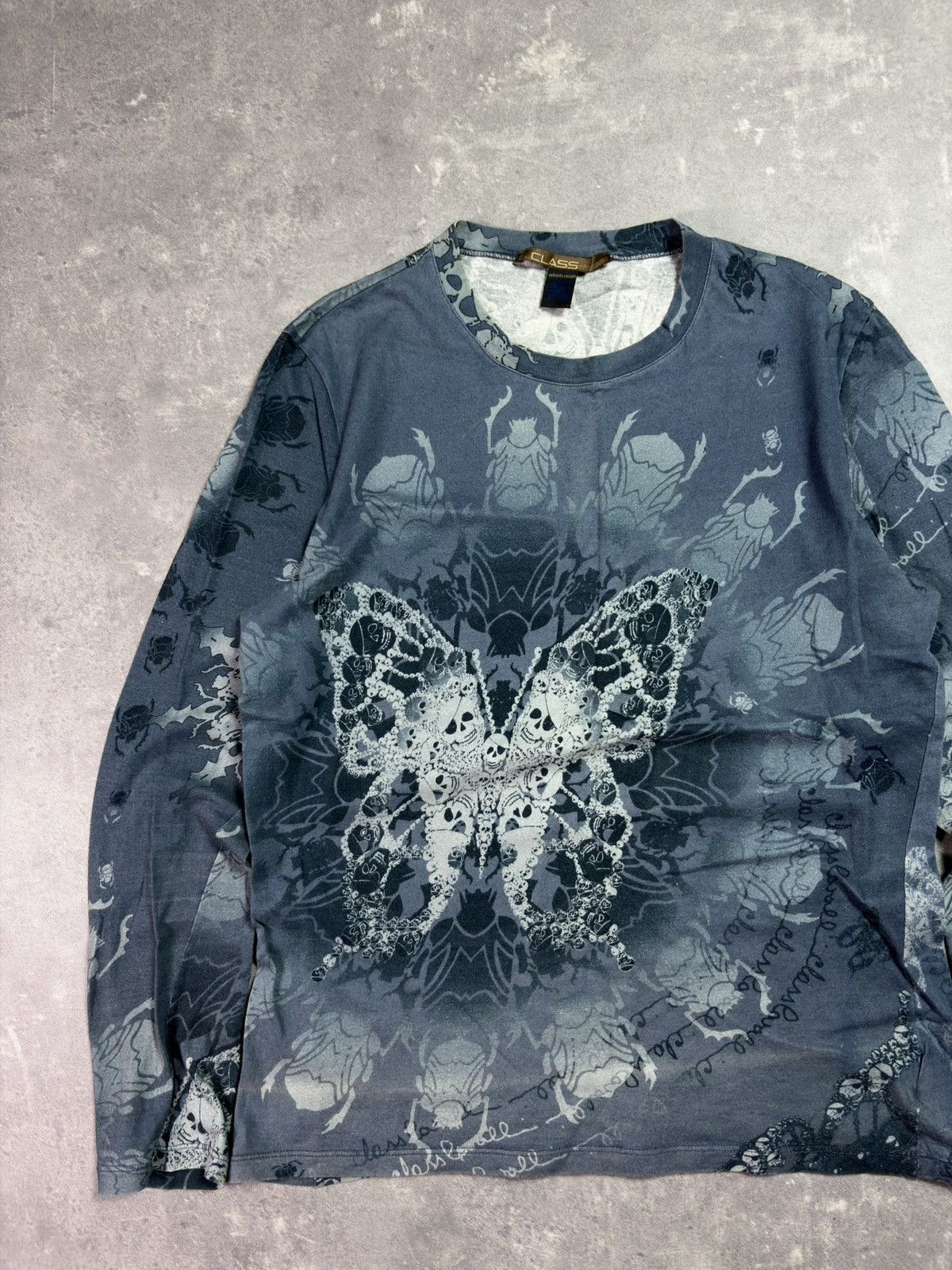 Roberto Cavalli 00s Class Roberto Cavalli Skulls Insects AOP Longsleeve S M Size US M / EU 48-50 / 2 - 3 Thumbnail