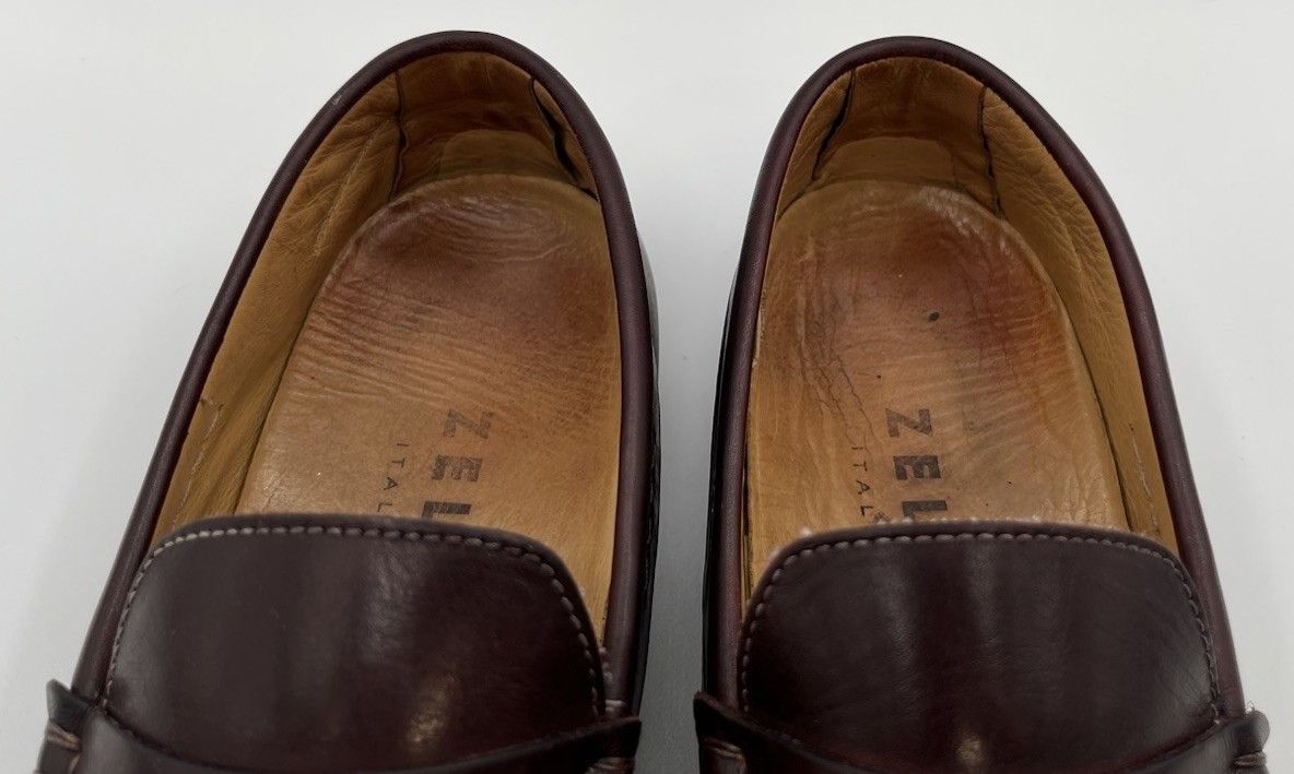 Zelli Zelli Monza Italian Calfskin Burgundy Driver Loafers Size 10 Size US 10 / EU 43 - 9 Thumbnail