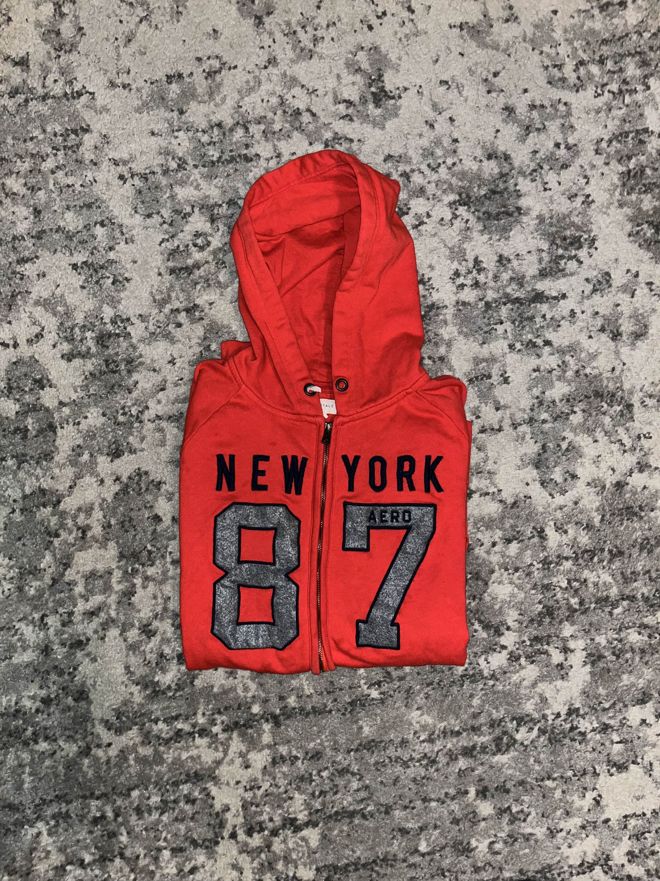 Aeropostale Y2K Aeropostale New York Zip Up Sweater Size US XL / EU 56 / 4 - 1 Thumbnail