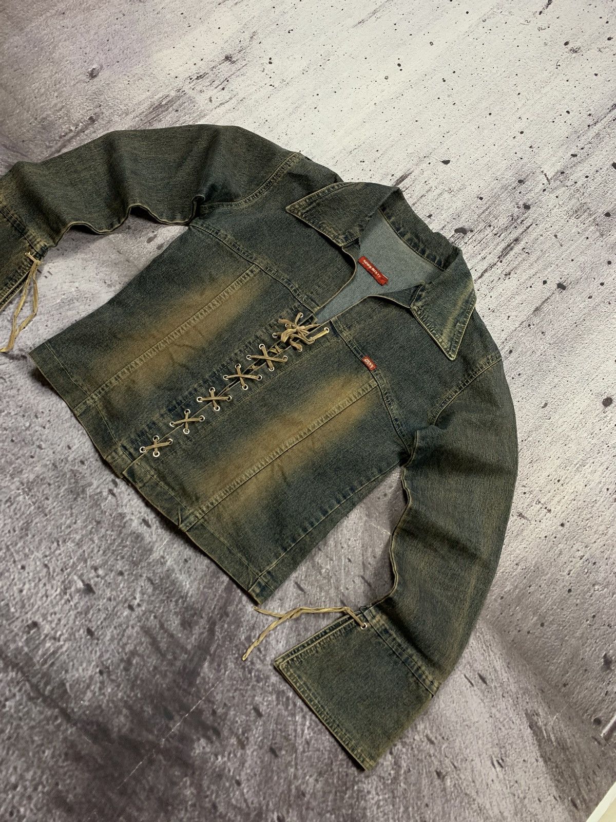Japanese Brand Miss Sixty Denim Jacket Vintage Y2k Style Avantgarde Size S / US 4 / IT 40 - 3 Thumbnail