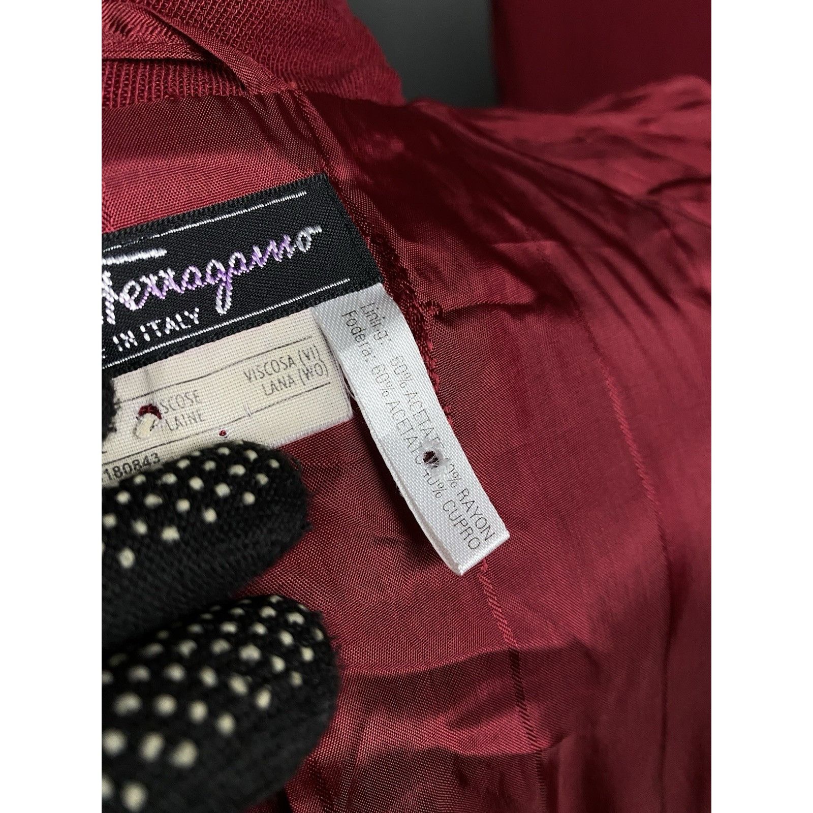 Salvatore Ferragamo Salvatore Ferragamo Women's Pink Red 2 Piece Wool Skirt Suit Size XL / US 12-14 / IT 48-50 - 10 Thumbnail