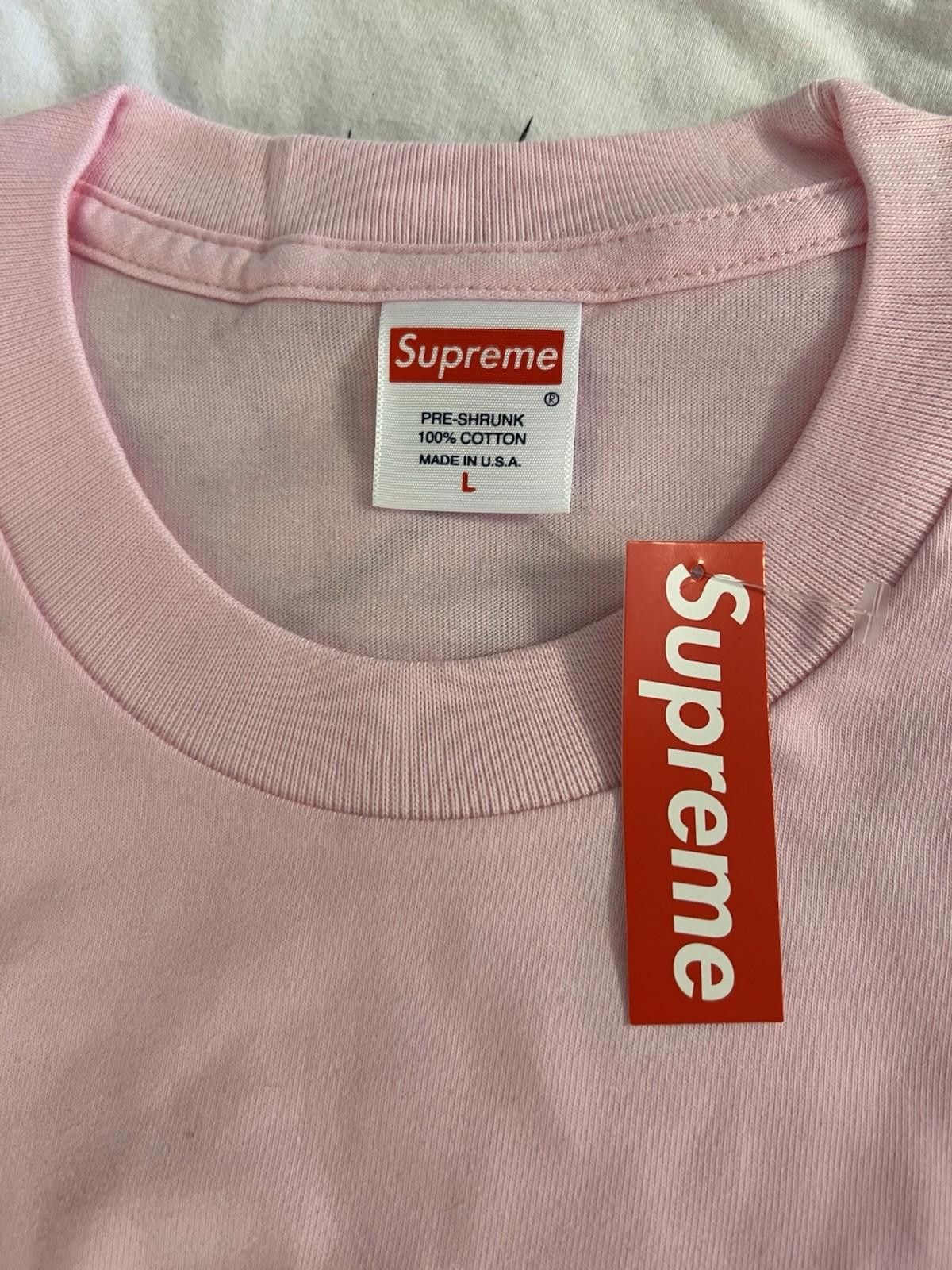 Supreme FW19 Supreme Bandana Box Logo Tee Pink L 2019 Size US L / EU 52-54 / 3 - 8 Thumbnail