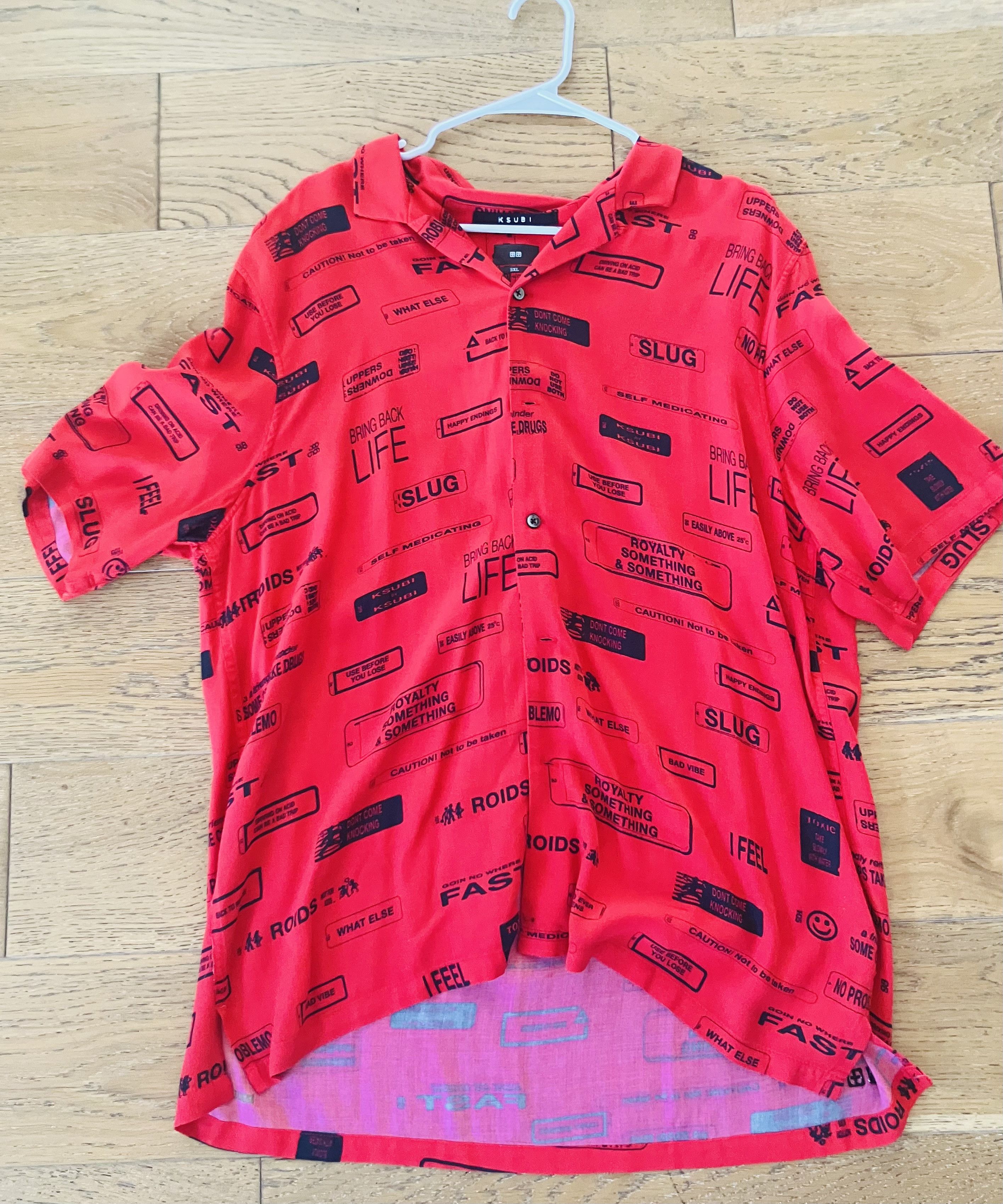 Ksubi Ksubi Resort Shirt Nitro Men’s Short-Sleeve Button-Up Size US XXL / EU 58 / 5 - 3 Thumbnail