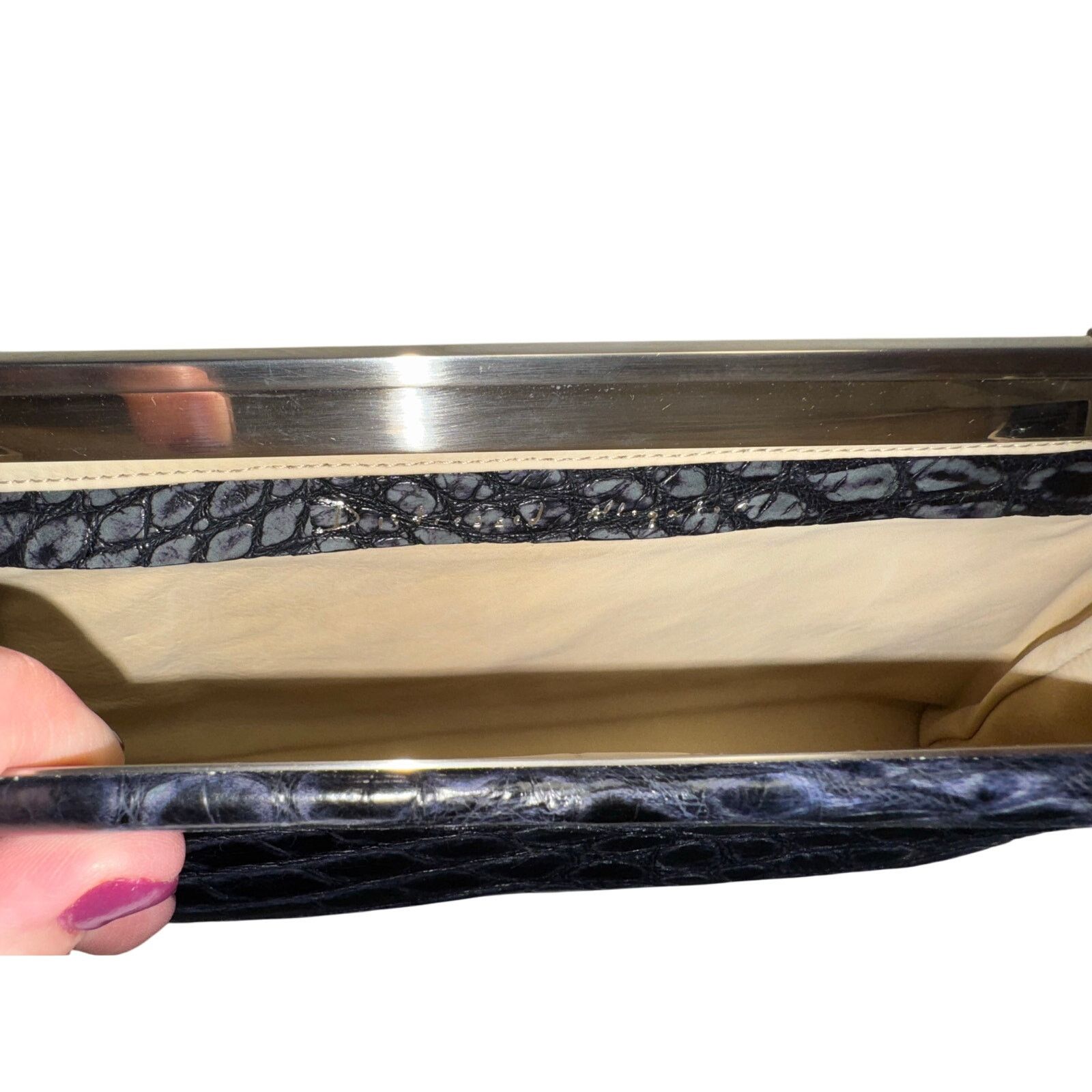 & Other Stories Tardini / Alligator Leather / Clutch / Purse / Shoulder Bag Size ONE SIZE - 6 Thumbnail