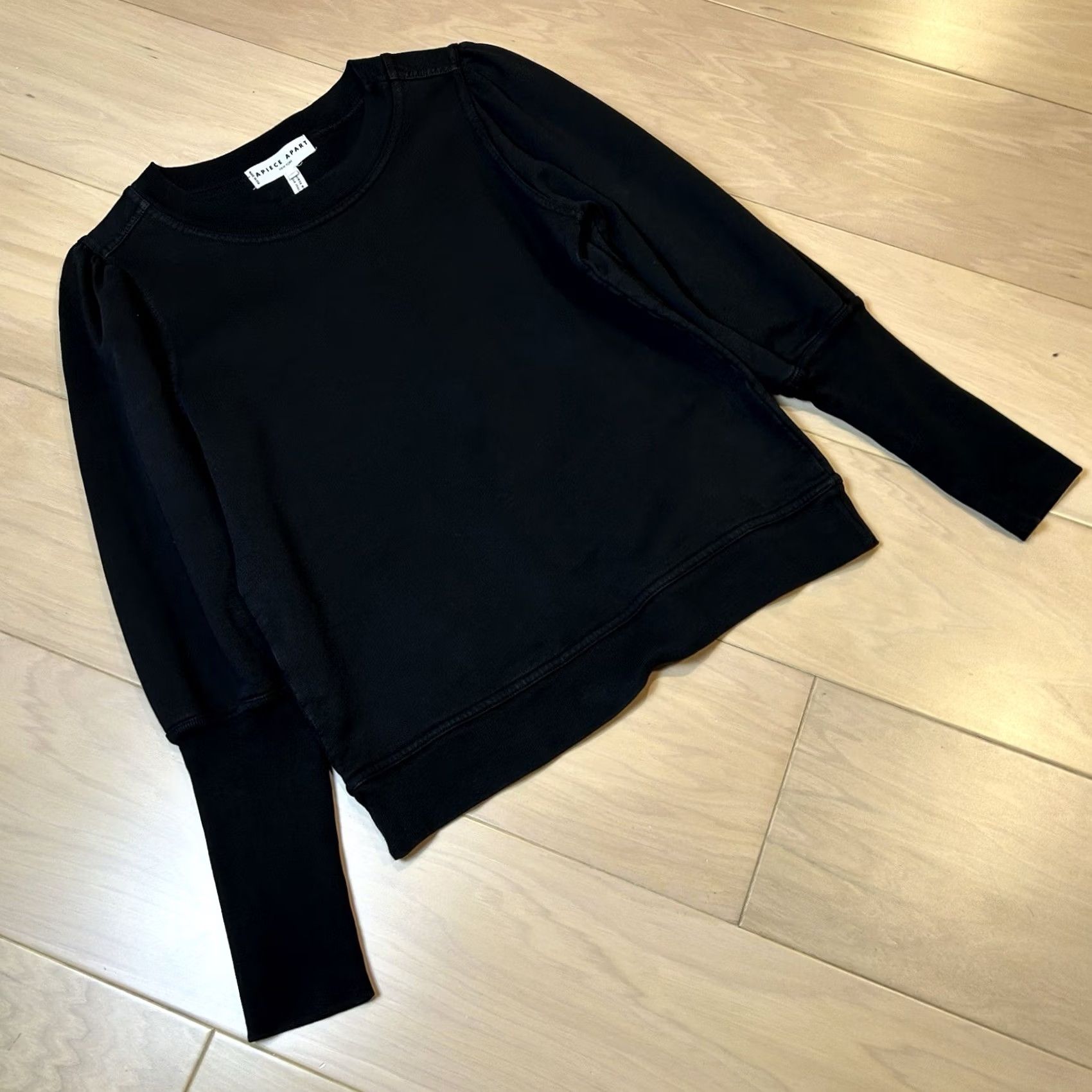 Apiece Apart VINTAGE Apiece Apart Olimpio Sweatshirt in Black Women’s XS Size XS / US 0-2 / IT 36-38 - 2 Thumbnail