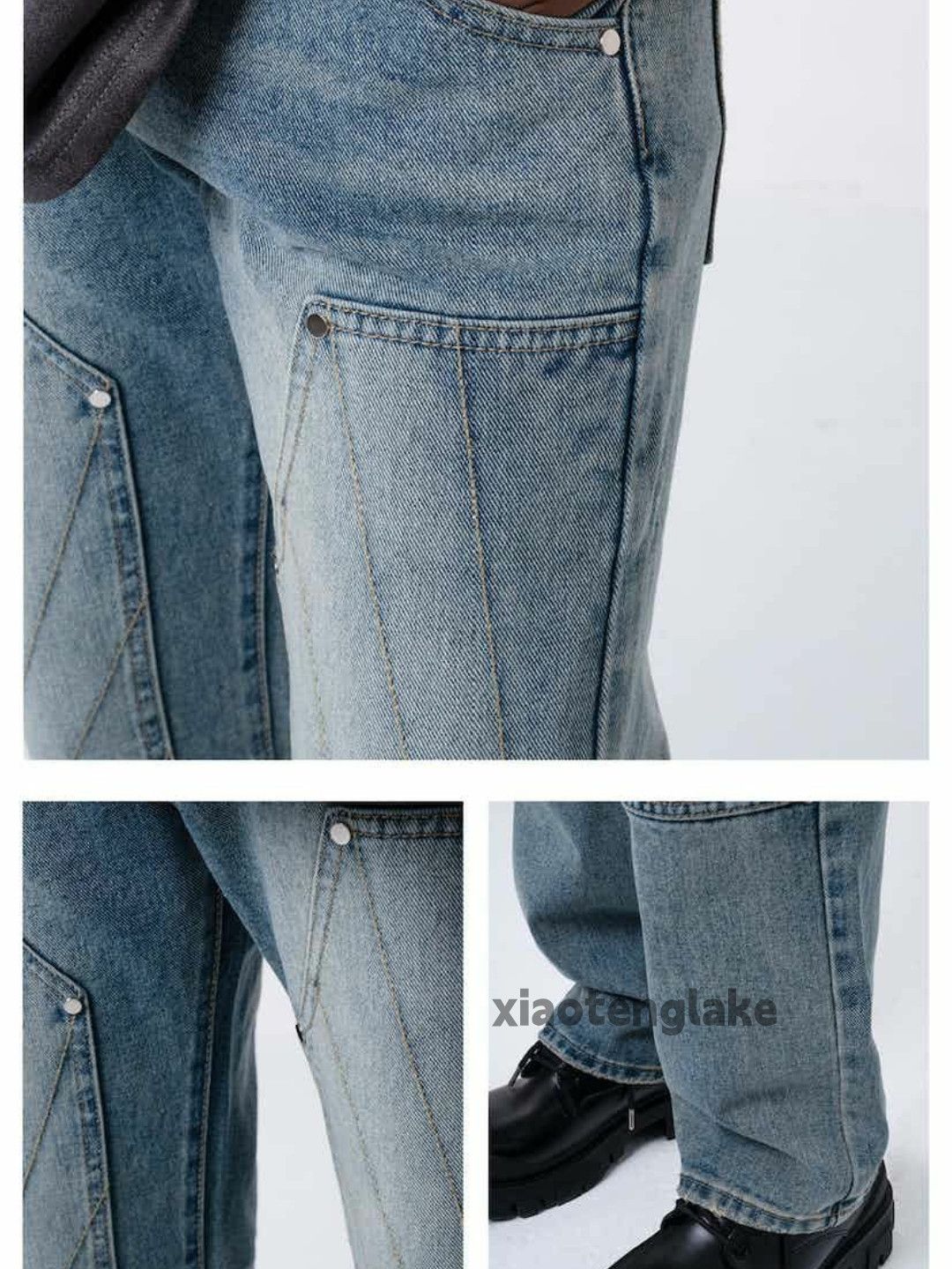 Jean × Vintage utility double knee skate hiphop carpenter jeans Size US 30 / EU 46 - 5 Thumbnail
