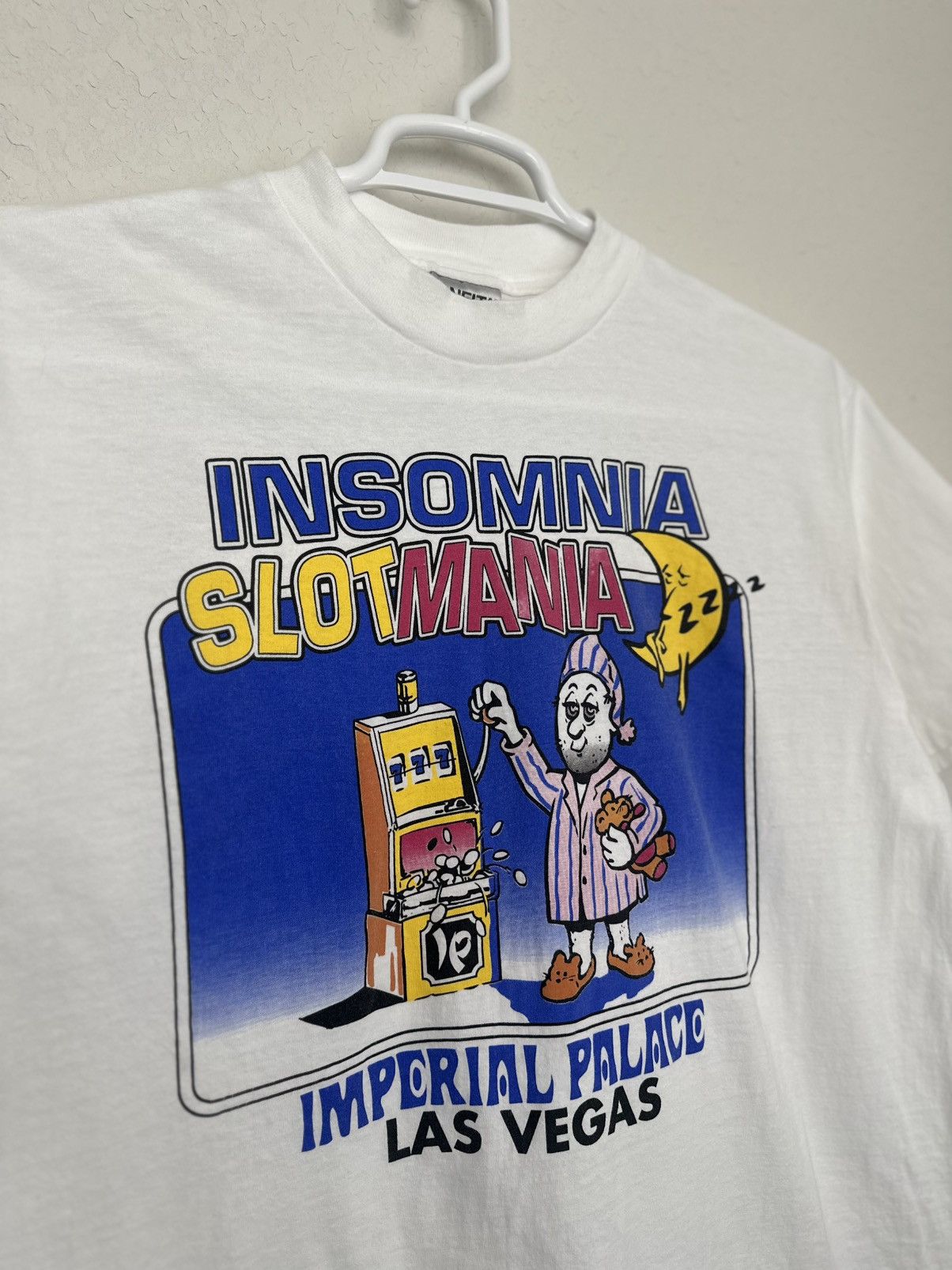 Vintage Insomnia Slot Mania Las Vegas 1990s Single Stitch Vintage T Size US L / EU 52-54 / 3 - 2 Thumbnail