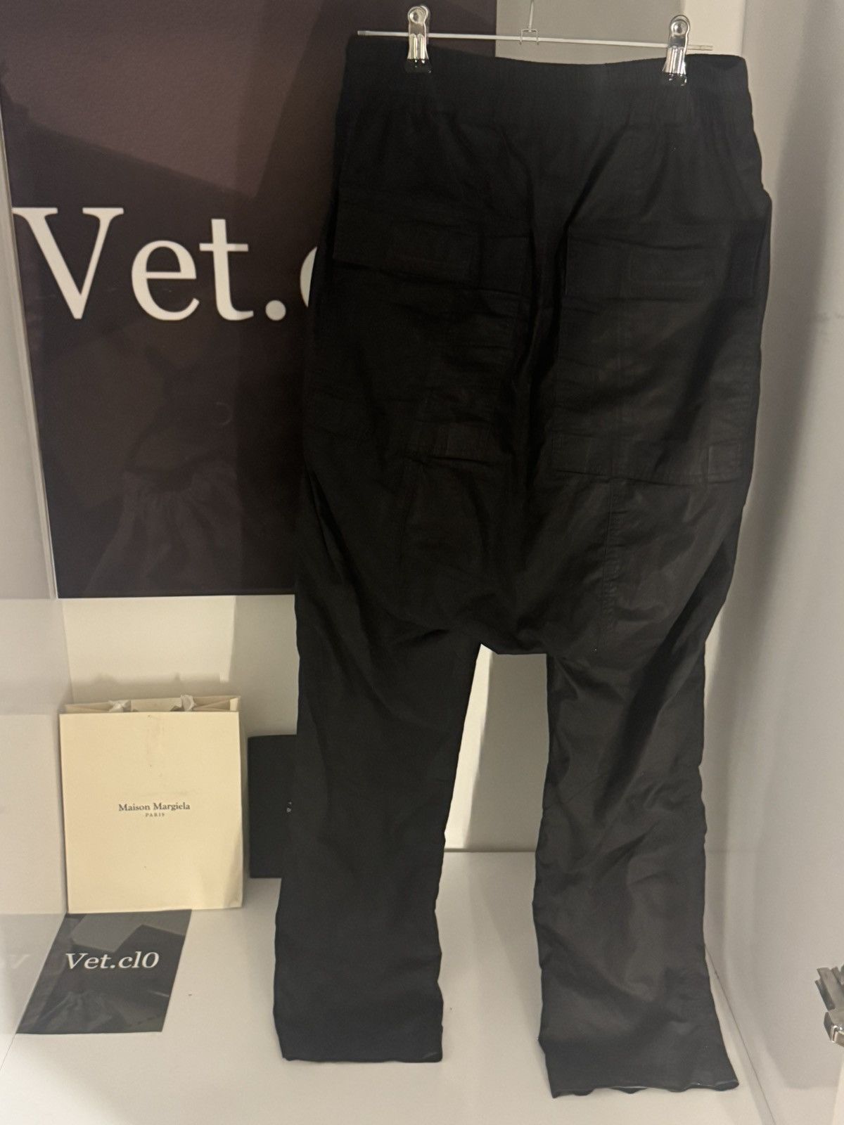 Rick Owens Rick Owens Drkshdw nylon black pants xs Size US 29 - 2 Thumbnail