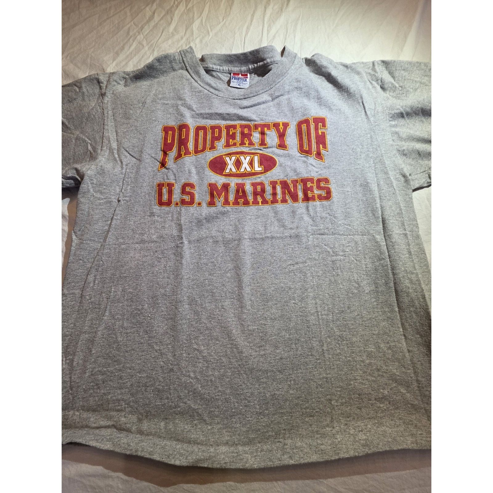 Propper US Marines Men's Size Xl Propper Grey Short Sleeve T-Shirt Size US XL / EU 56 / 4 - 2 Thumbnail