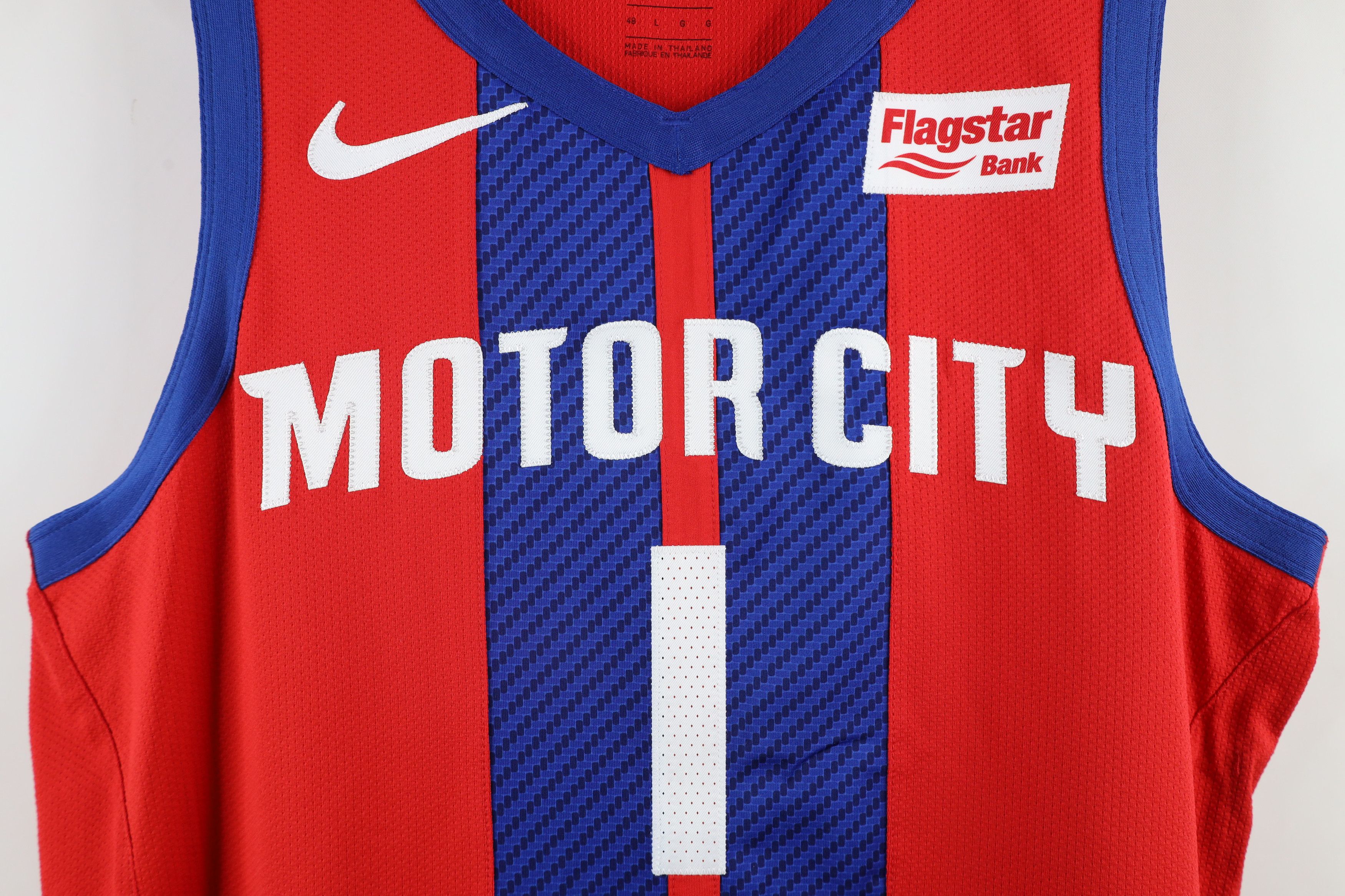 Nike × Vintage Nike Vaporknit NBA Reggie Jackson Pistons Basketball Jersey Size US L / EU 52-54 / 3 - 6 Thumbnail