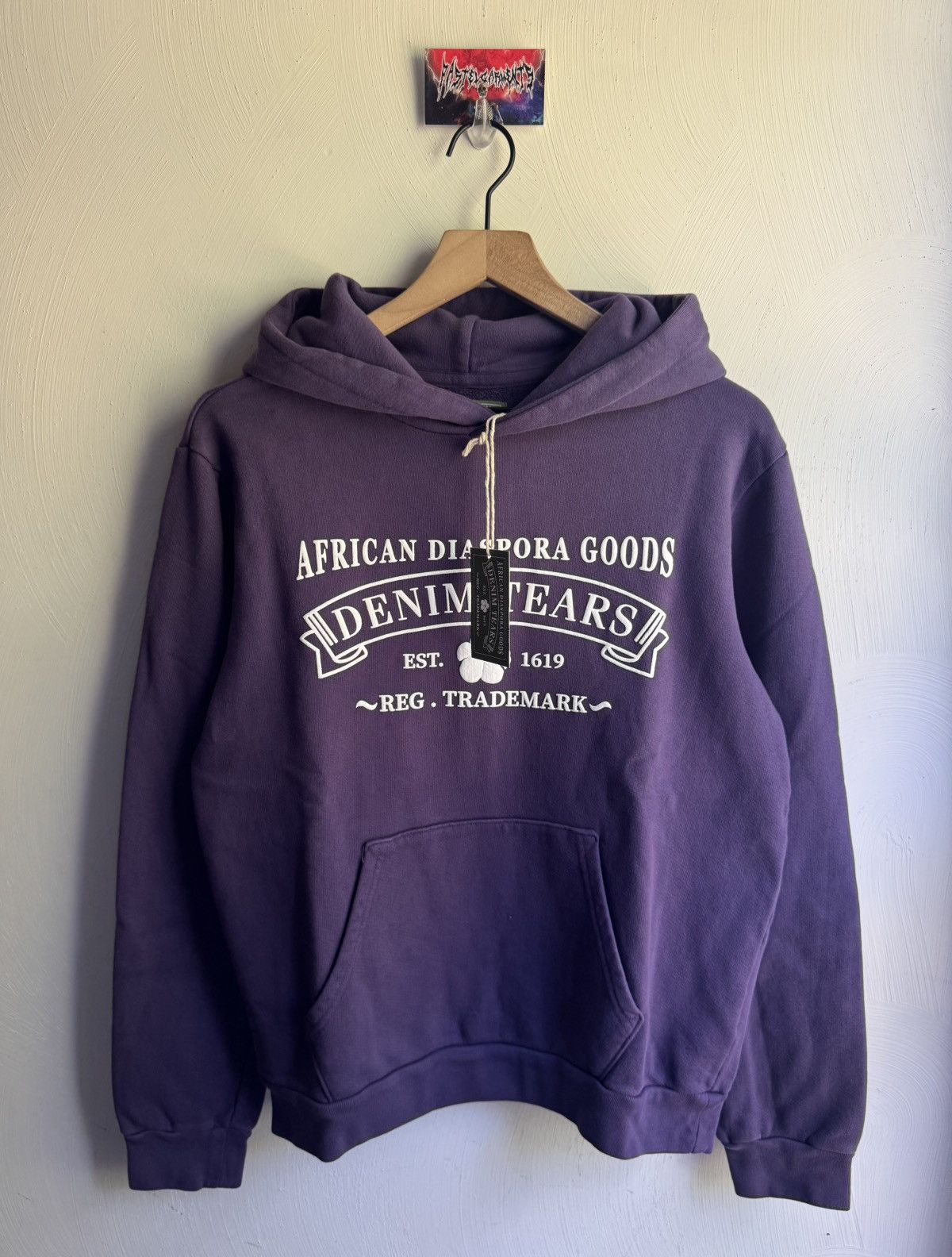 DENIM TEARS Denim Tears ADG Hoodie Washed Purple Size US S / EU 44-46 / 1 - 1 Thumbnail