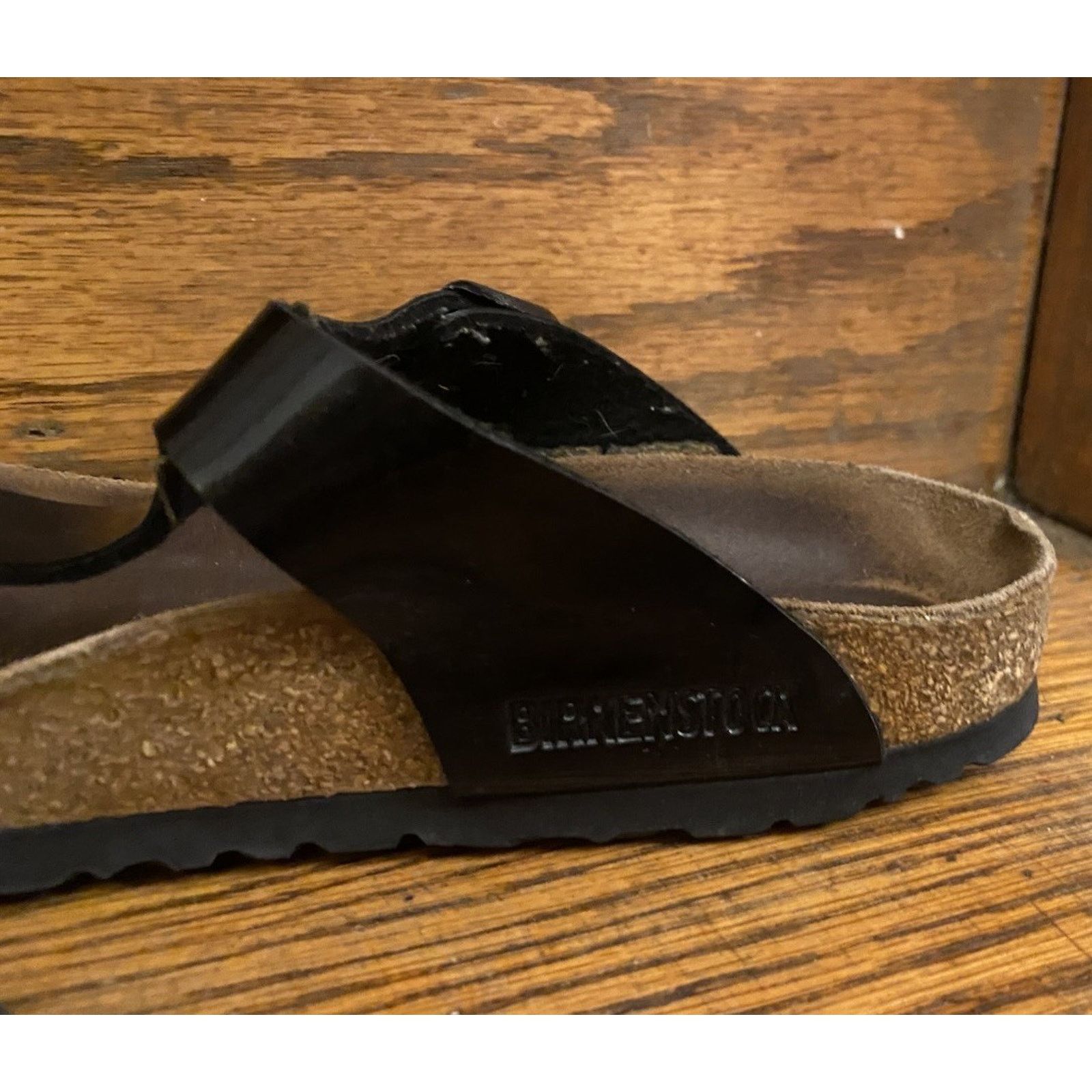 Birkenstock Birkenstock Gizeh Black Patent Birko Sandal Womens 6-6.5, 37 Size US 6.5 / IT 36.5 - 3 Thumbnail