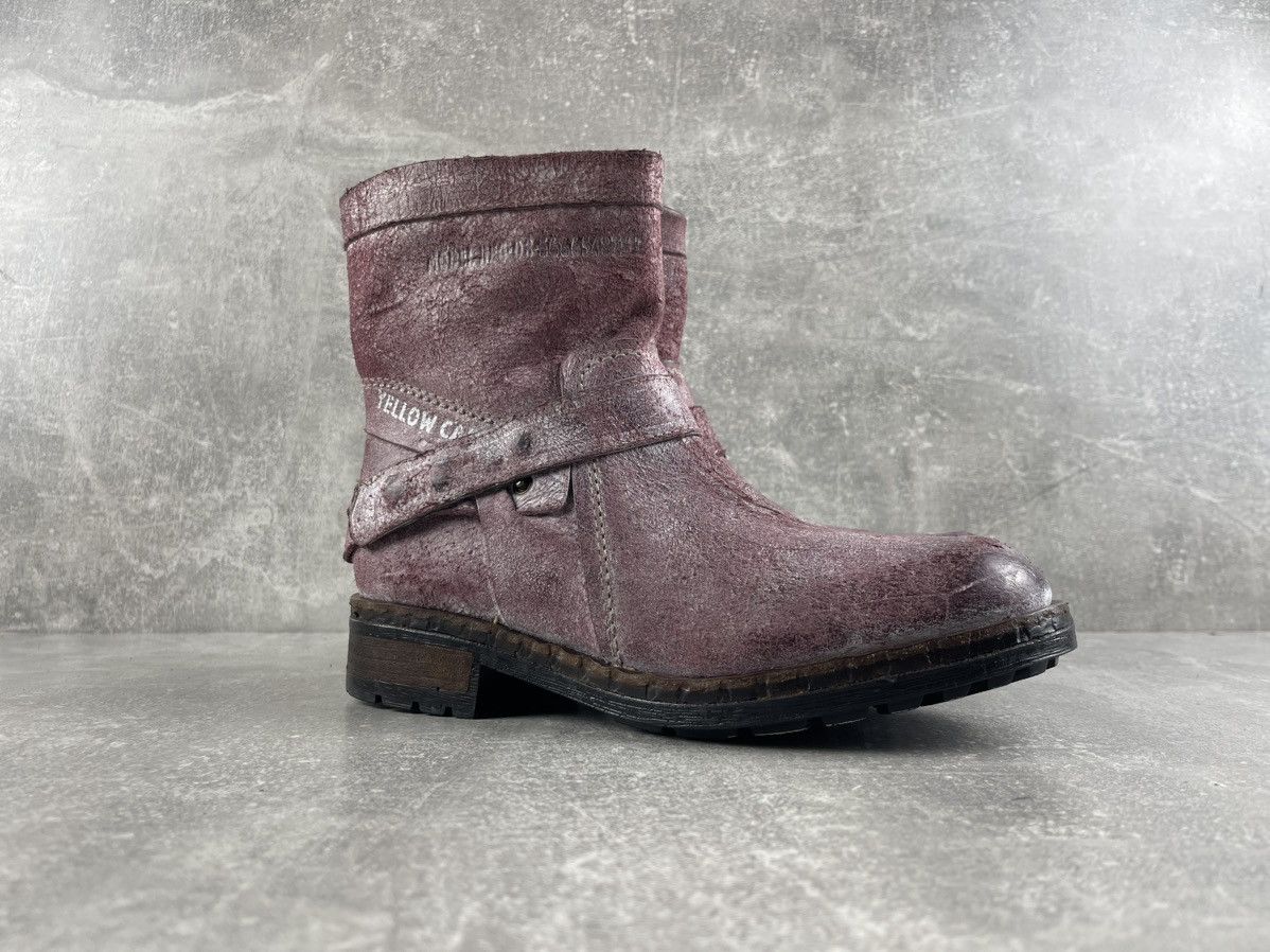 Genuine Leather Yellow Cab Co. Vintage Distressed Leather Engineer Boots Size US 9 / IT 39 - 2 Thumbnail