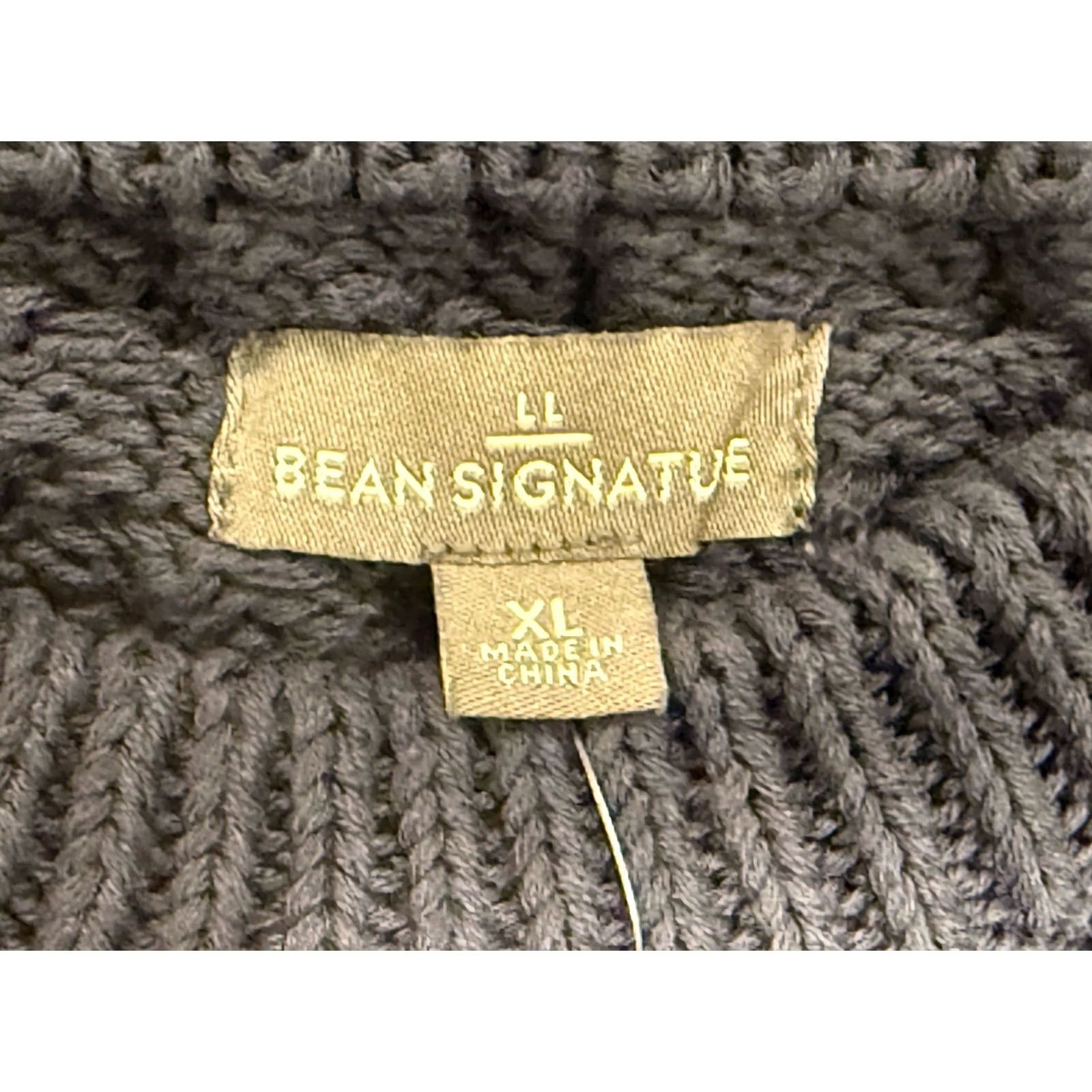 Vintage VINTAGE LL Bean Signature Cotton Fisherman Sweater Mens XL Blue Crew Neck Cable-Knit Pullover Size US XL / EU 56 / 4 - 2 Thumbnail