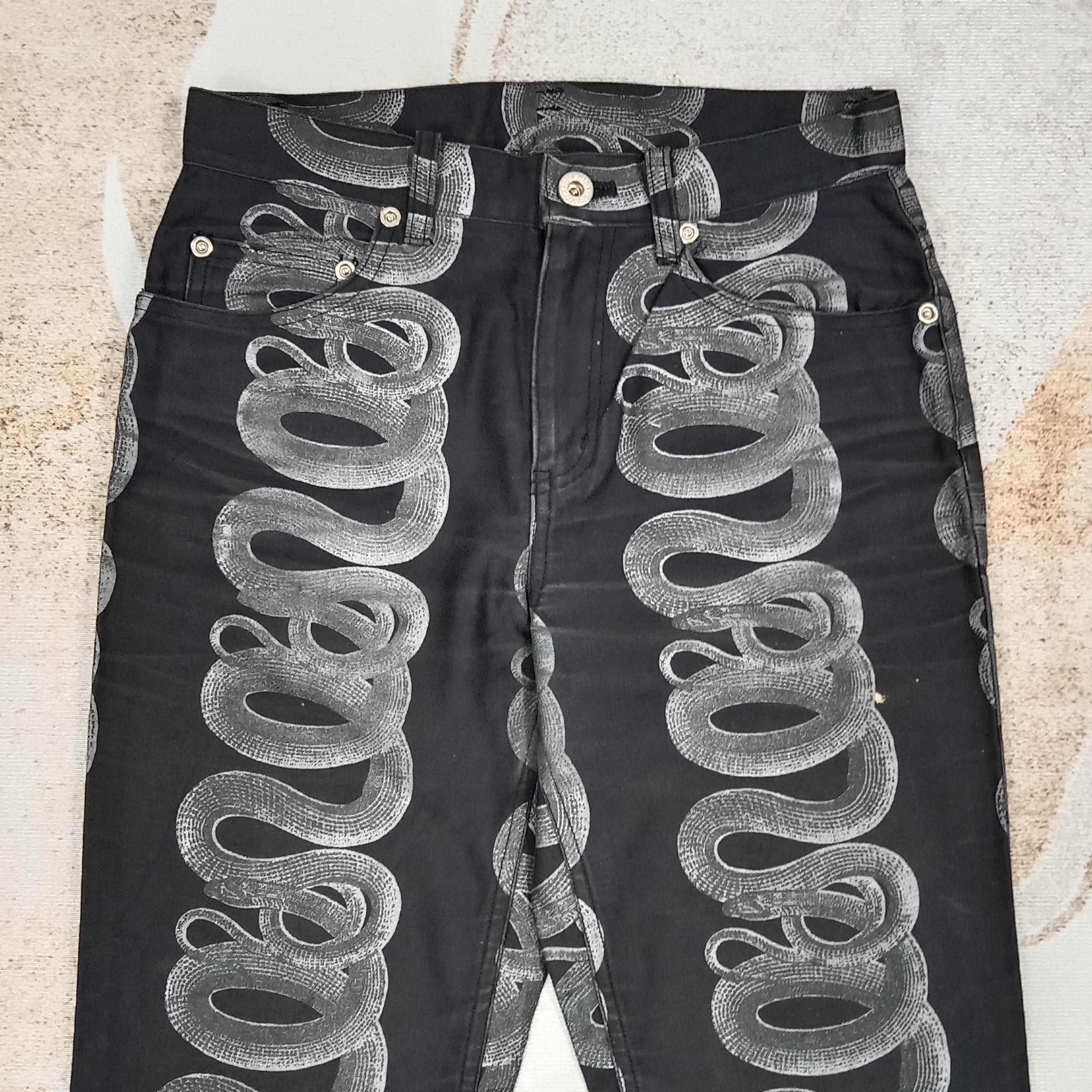 Hysteric Glamour Hysteric Glamour Japanese Snake Denim Jeans C265N11 Size 25" / US 0 / IT 36 - 2 Thumbnail