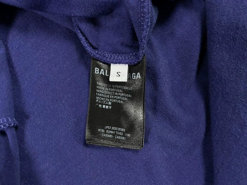 Balenciaga Balenciaga Blue Cola Wave Short Sleeve Size US S / EU 44-46 / 1 - 6 Thumbnail