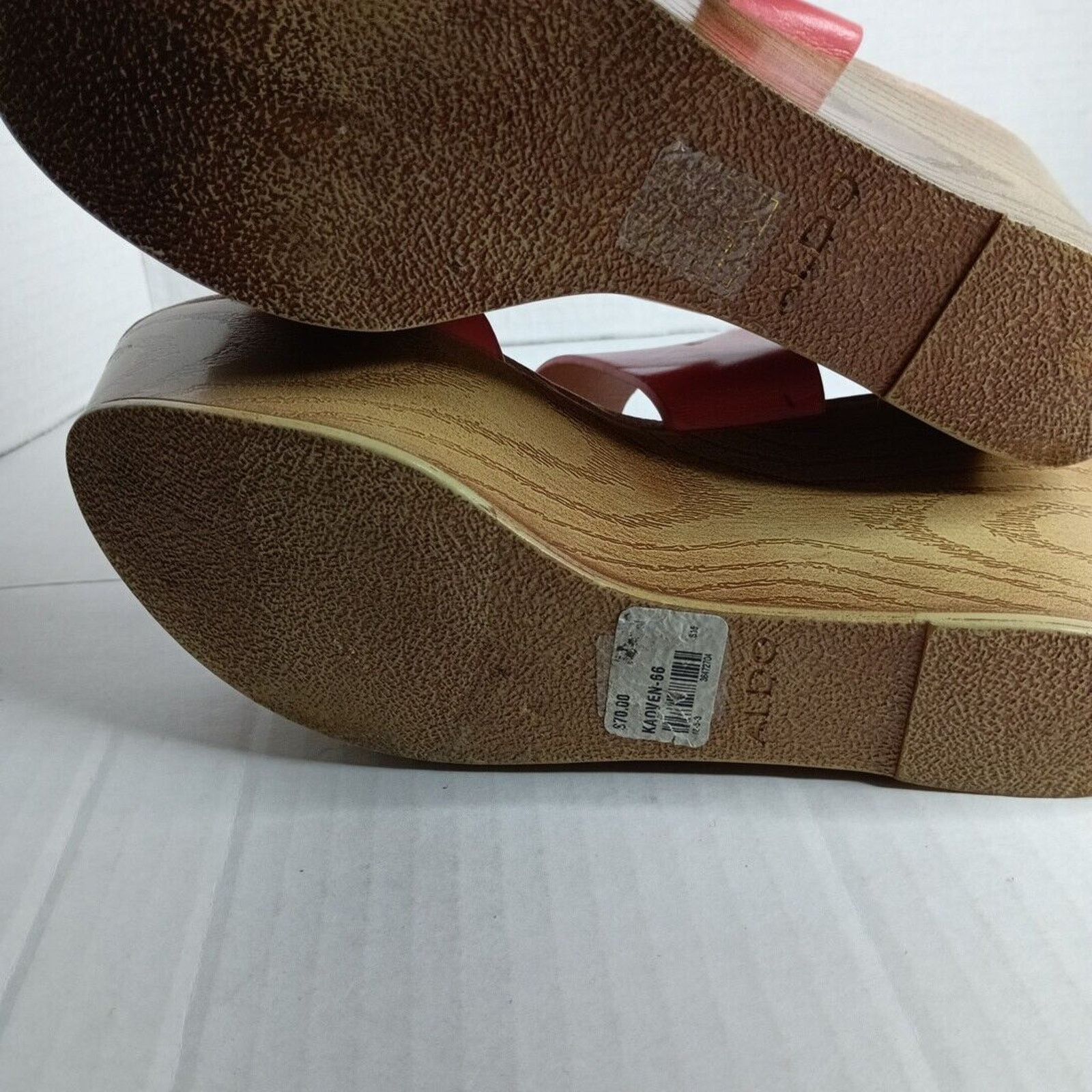 Aldo Aldo Platform Sandals Slip on Salmon Color Women's Size 7 Size US 7 / IT 37 - 6 Thumbnail