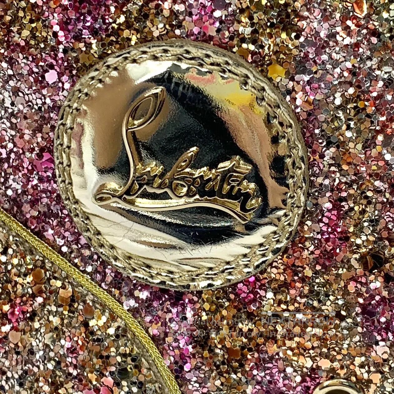 Christian Louboutin Christian Louboutin Pinkish-purple glitter sequin lace cas Size US 6.5 / EU 39-40 - 6 Thumbnail