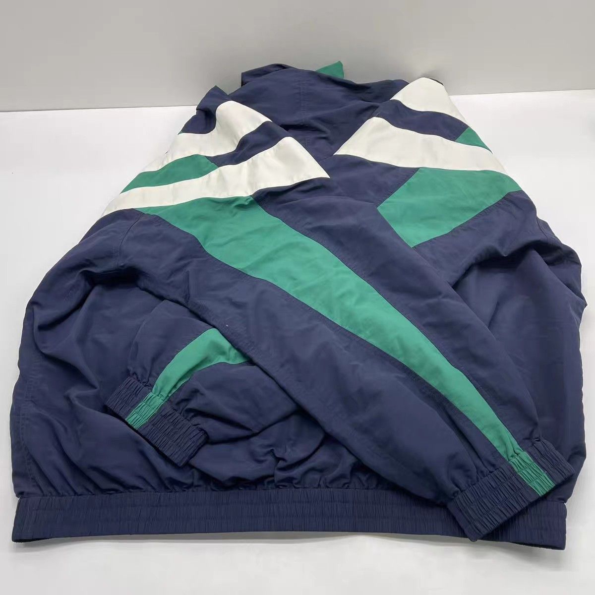 Balenciaga Balenciaga Sportyb Embroidered Color-Block Blue and Green Size US S / EU 44-46 / 1 - 17 Thumbnail