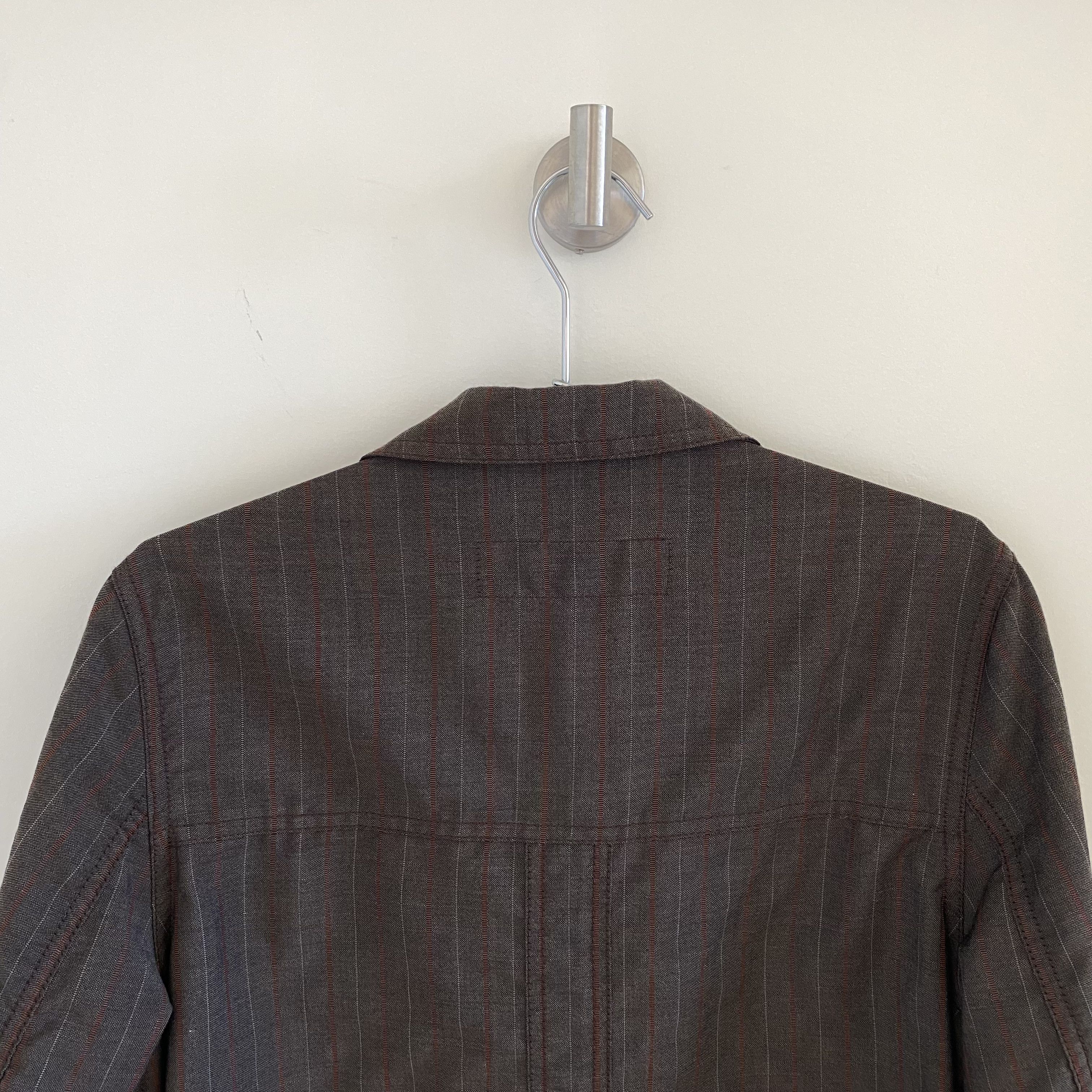 Comme des Garcons × Comme des Garcons Homme Comme des Garcons Homme 2003 Striped Long Overcoat Size US M / EU 48-50 / 2 - 5 Thumbnail