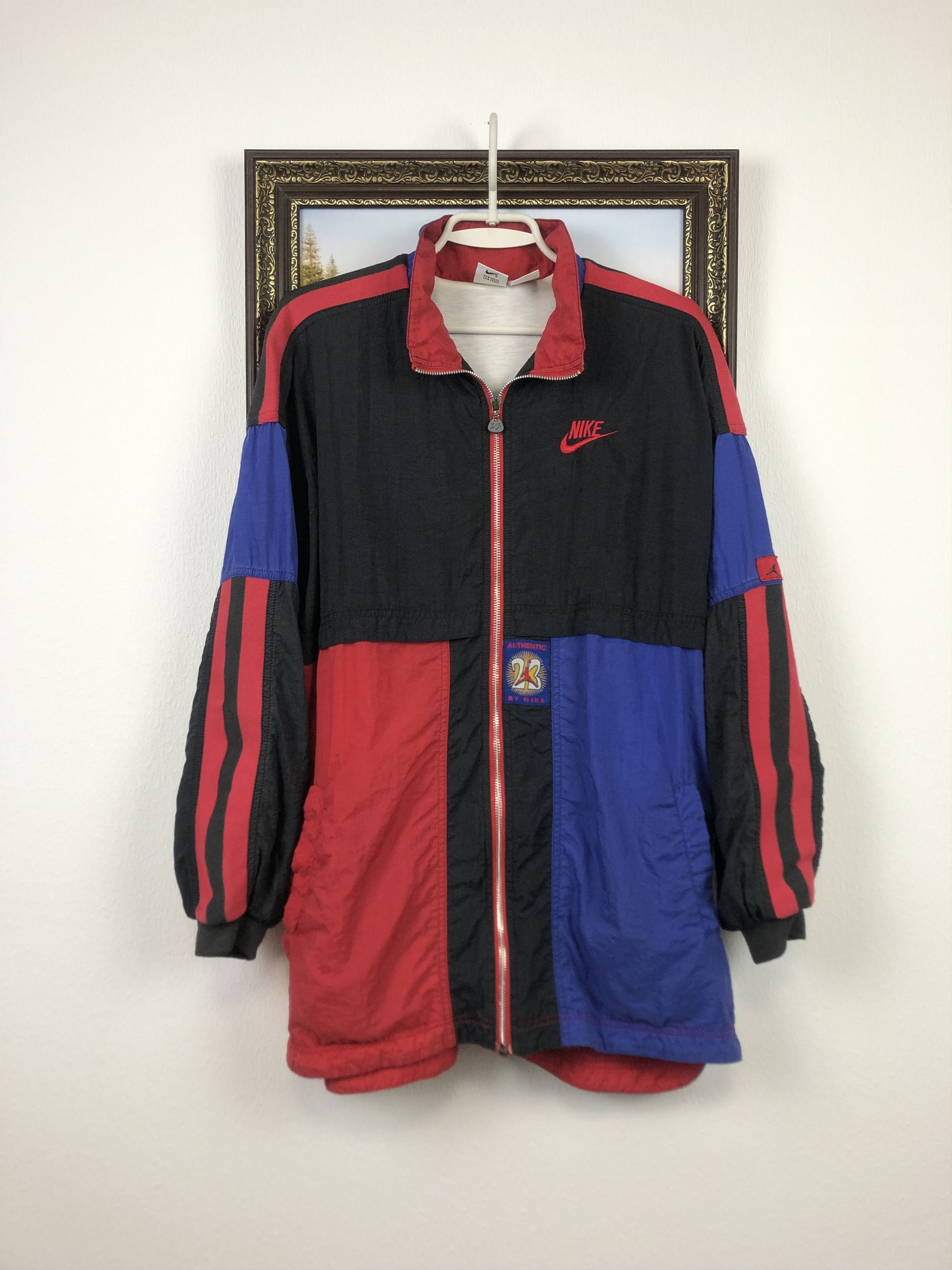 Nike Vintage 1990s Nike Authentic Air Jordan Windbreaker Jacket Size US S / EU 44-46 / 1 - 3 Thumbnail
