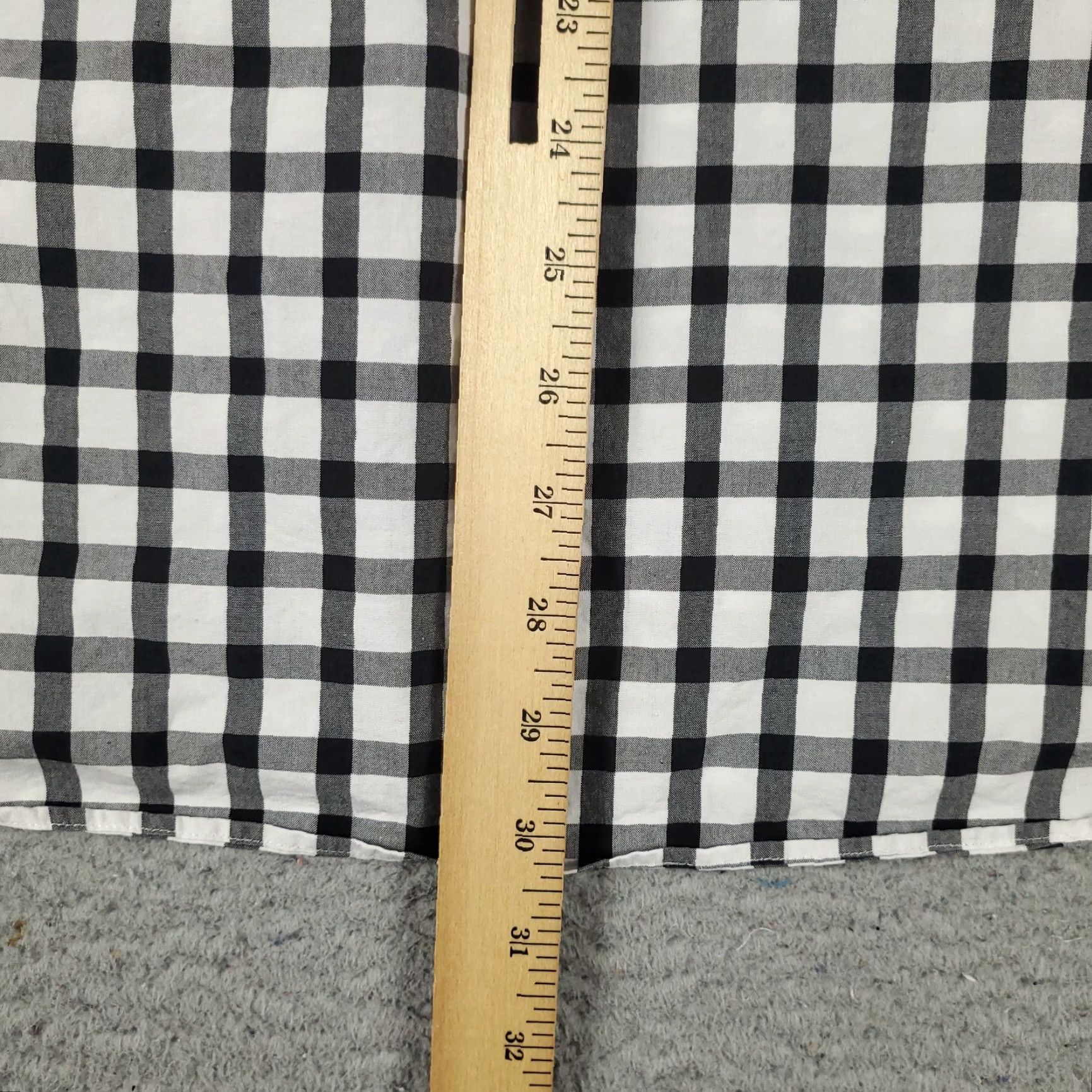 Ralph Lauren Ralph Lauren Dress Shirt Mens 16 Gray Check Long Sleeve Button Up Size 42R - 4 Thumbnail