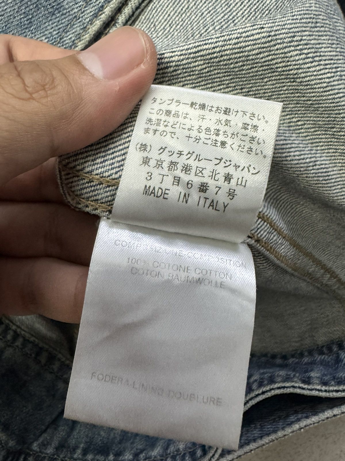 Gucci VINTAGE 2004 GUCCI X TOM FORD BAMBOO BELT DENIM JACKET Size M / US 6-8 / IT 42-44 - 10 Thumbnail