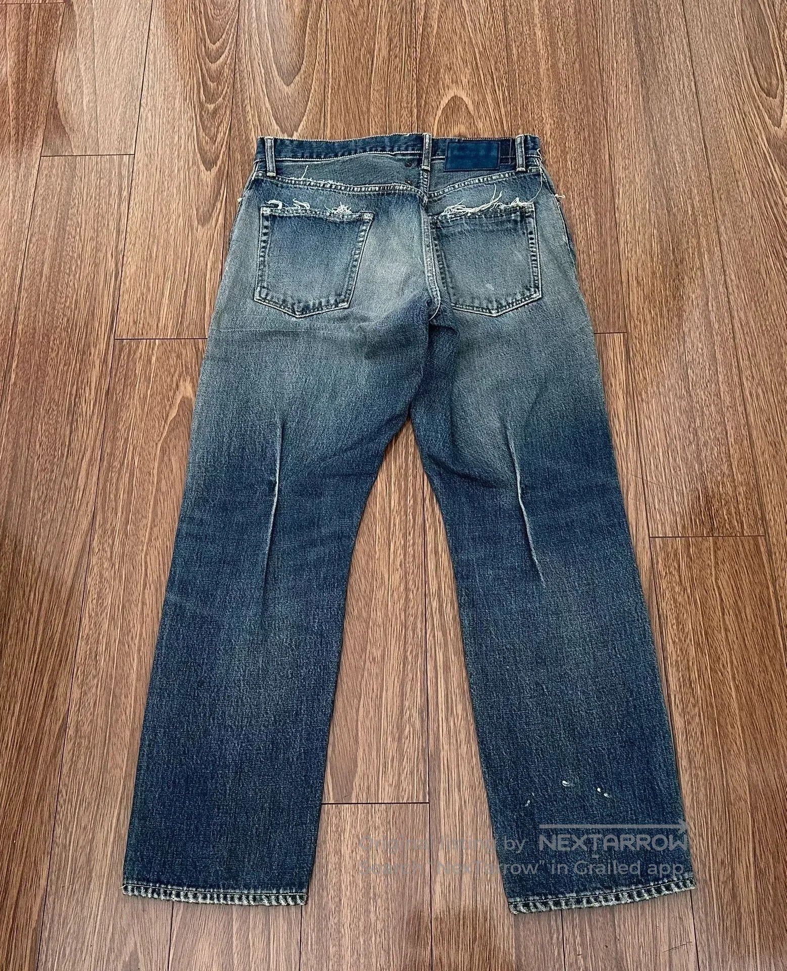 Visvim visvim ss journeyman pants tacked damaged denim. Size US 27 - 2 Thumbnail