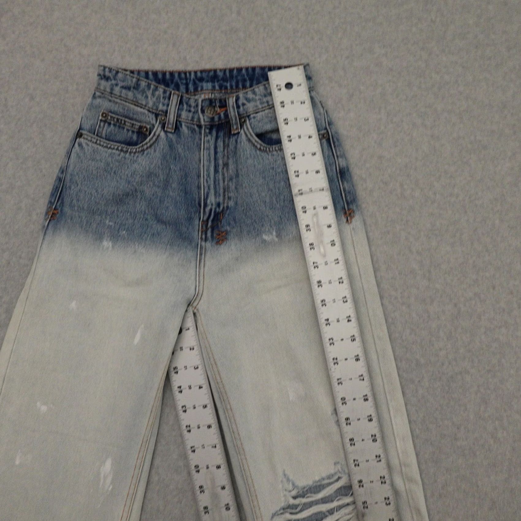 Ksubi Ksubi Jeans Womens 24 (24X33) Playback Mercury Dip-Dye High-Rise Jeans Shirt Size 42" / US 20 - 6 Thumbnail